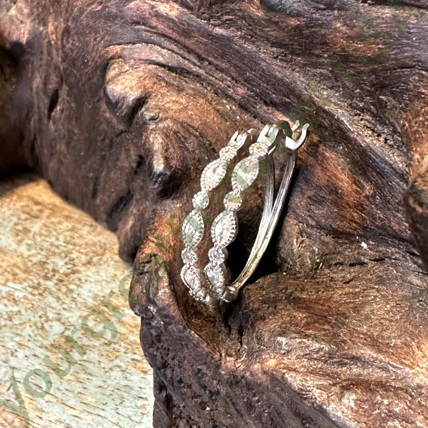 Elegant Sterling Silver Hoop Earrings with Cubic Zirconia & Diamond Accents - Perfect for Weddings, Parties & Everyday Wear
