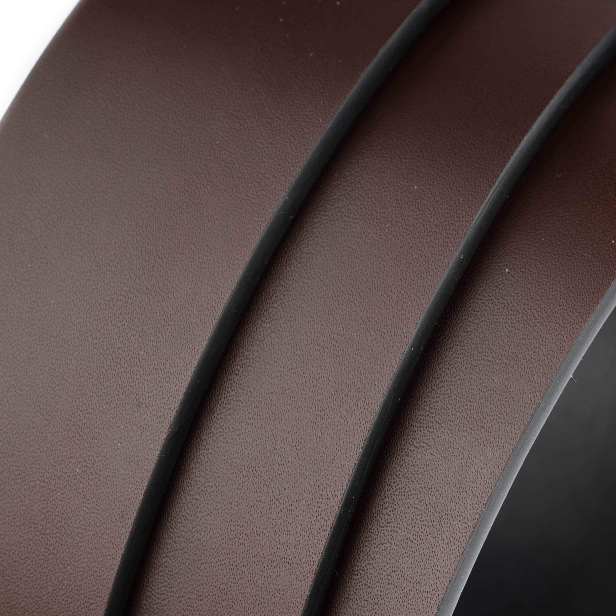 3.5cm Reversible Black & Brown Vegan Leather Men's Belt Strap - Compatible with Dunhill Buckles - Durable Replacement Belt for Casual & Business Wear