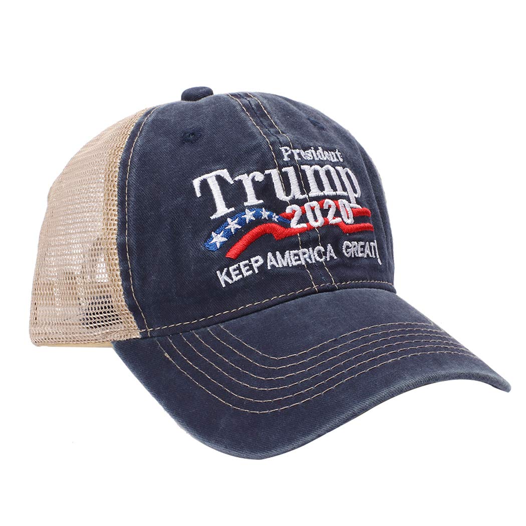 Donald Trump 2020 Keep America Great Adjustable Baseball Cap with Slogan Hand Flag - Perfect for Political Rallies, Outdoor Events, and Patriotic Celebrations