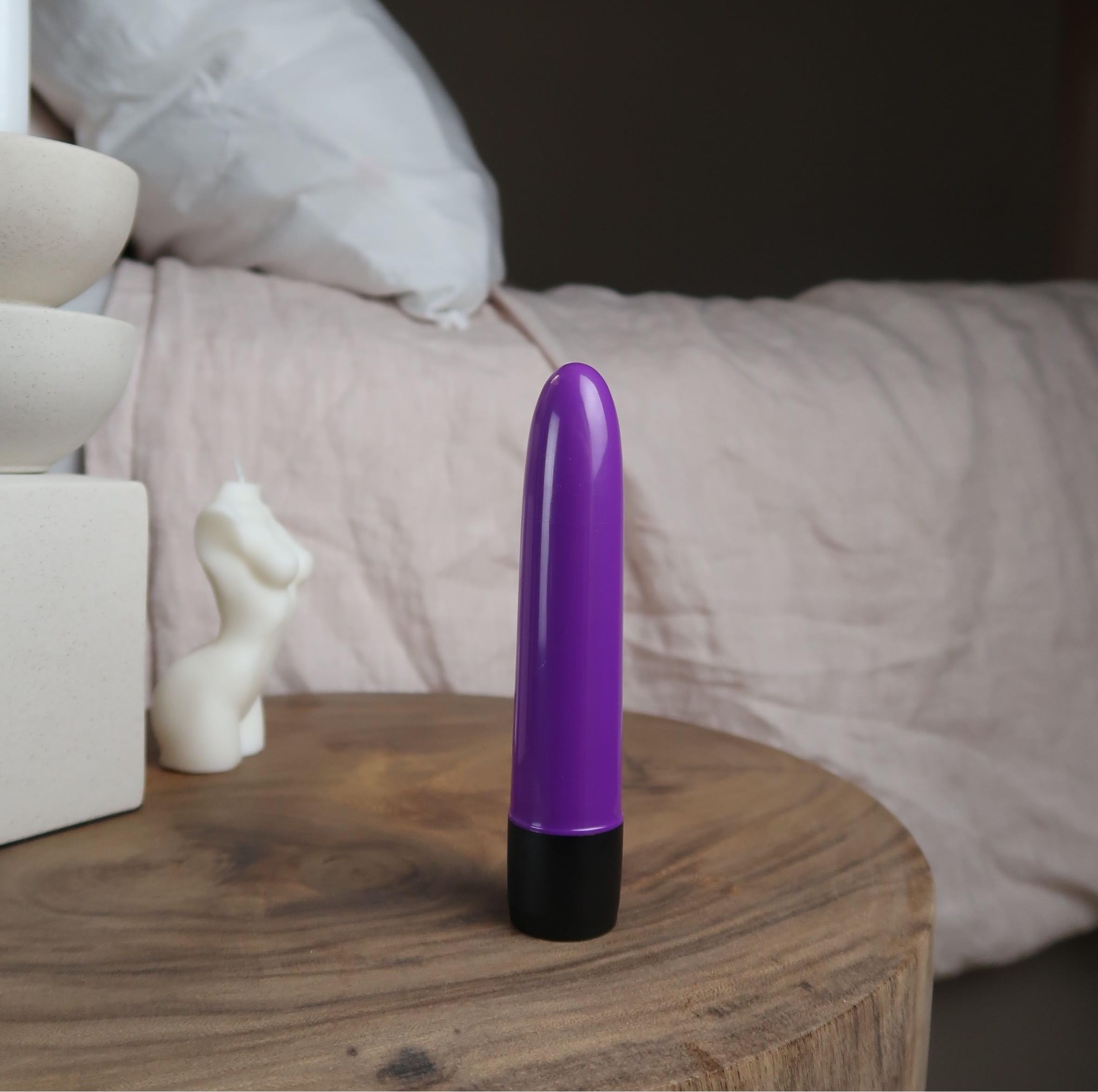 Shibari Classic Bullet Vibrator - 5 Inch Rechargeable Waterproof Vibrating Massager for Women, G-Spot & Clitoral Stimulation, ABS Plastic Body, Ultra Quiet & Powerful - Perfect for Solo Play, Couples & Travel (Purple)