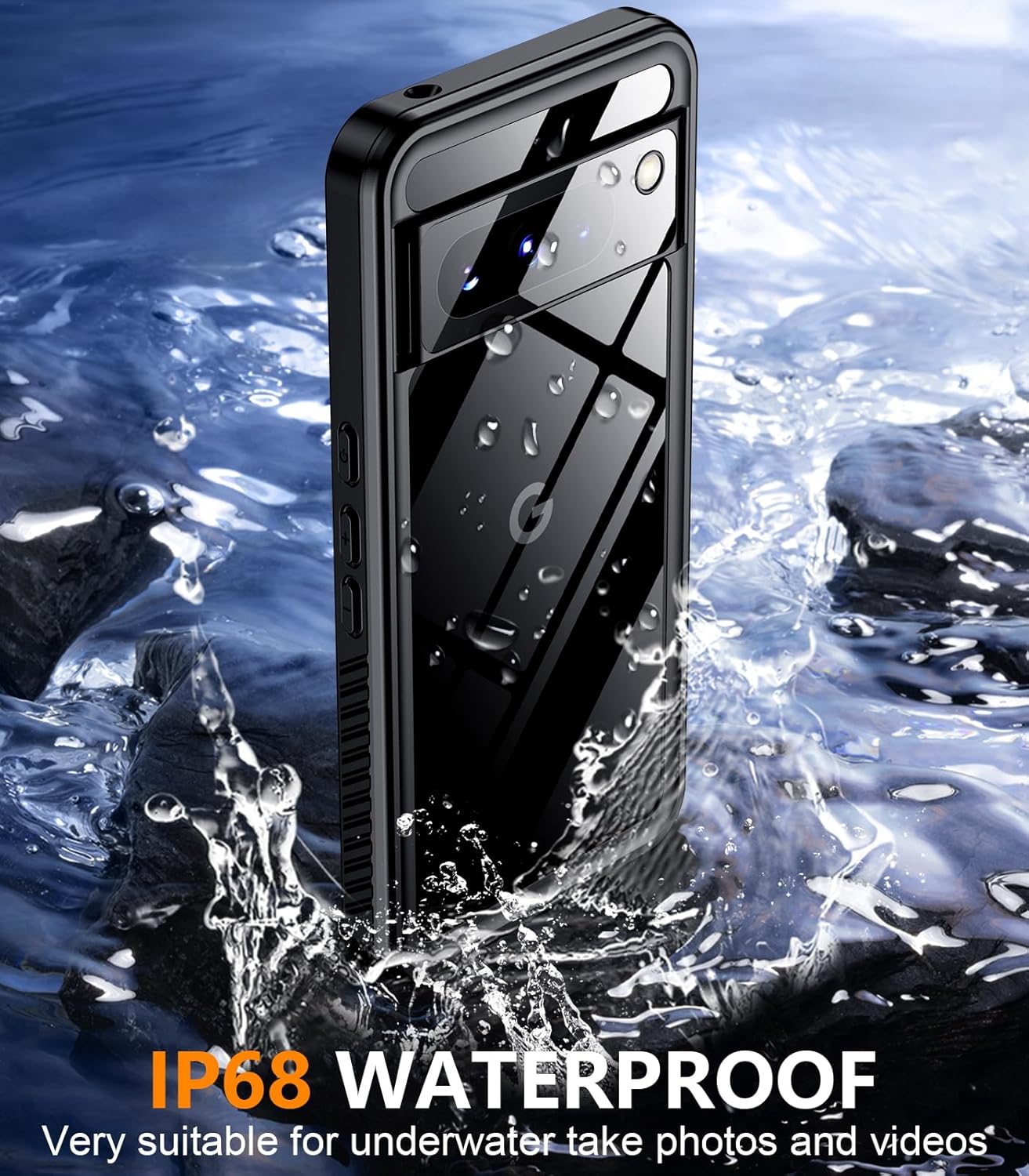 Google Pixel 8 Shockproof & Waterproof Phone Case - Rugged Protective Cover for Drops, Dust & Rain - Perfect for Outdoor Adventures, Travel & Daily Use