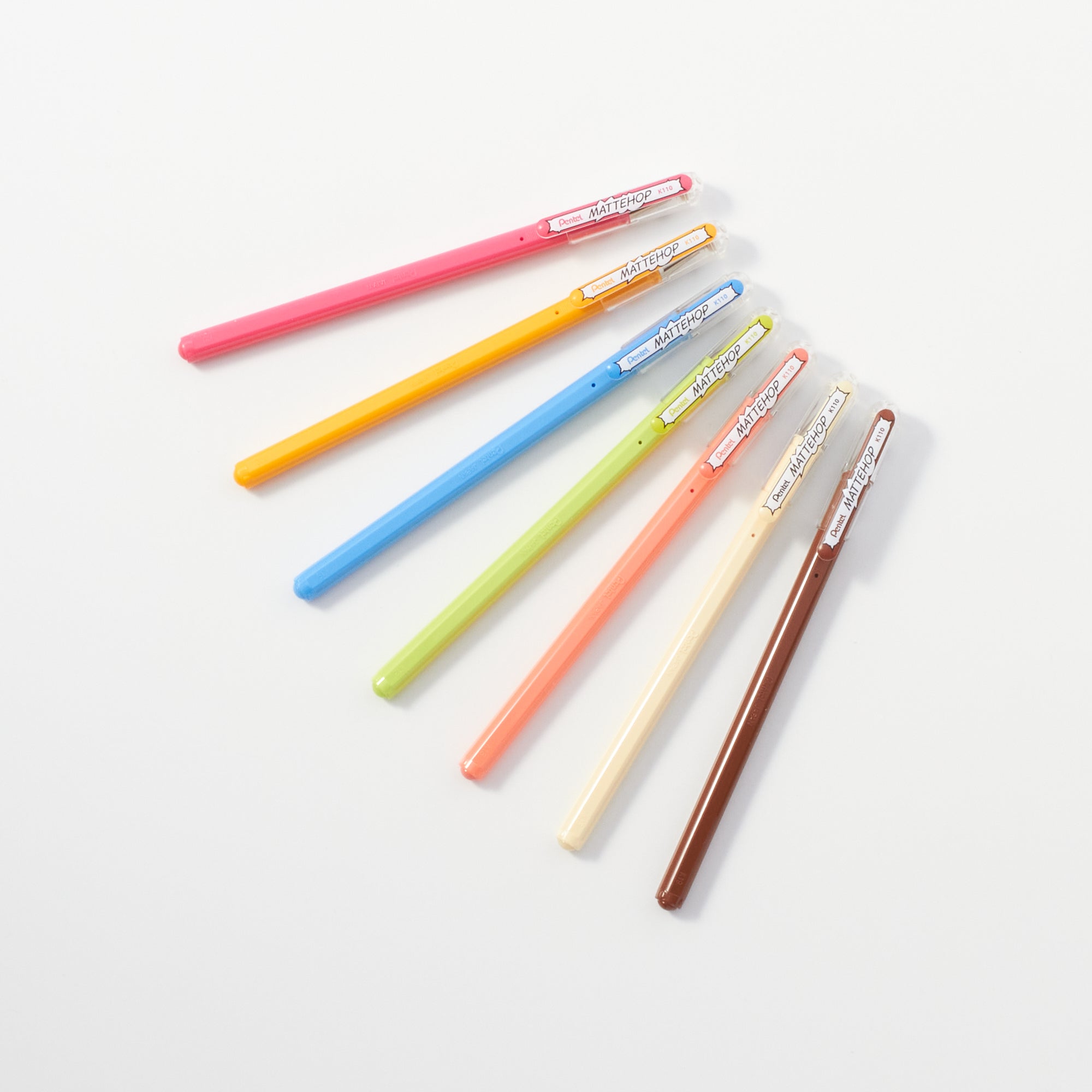 Premium Mattehop Gel Ink Pen Set - 12 Vibrant Colors, Smooth Writing for School, Office & Art Projects - Pentel High-Quality Gel Pens for Note Taking, Journaling & Creative Drawing