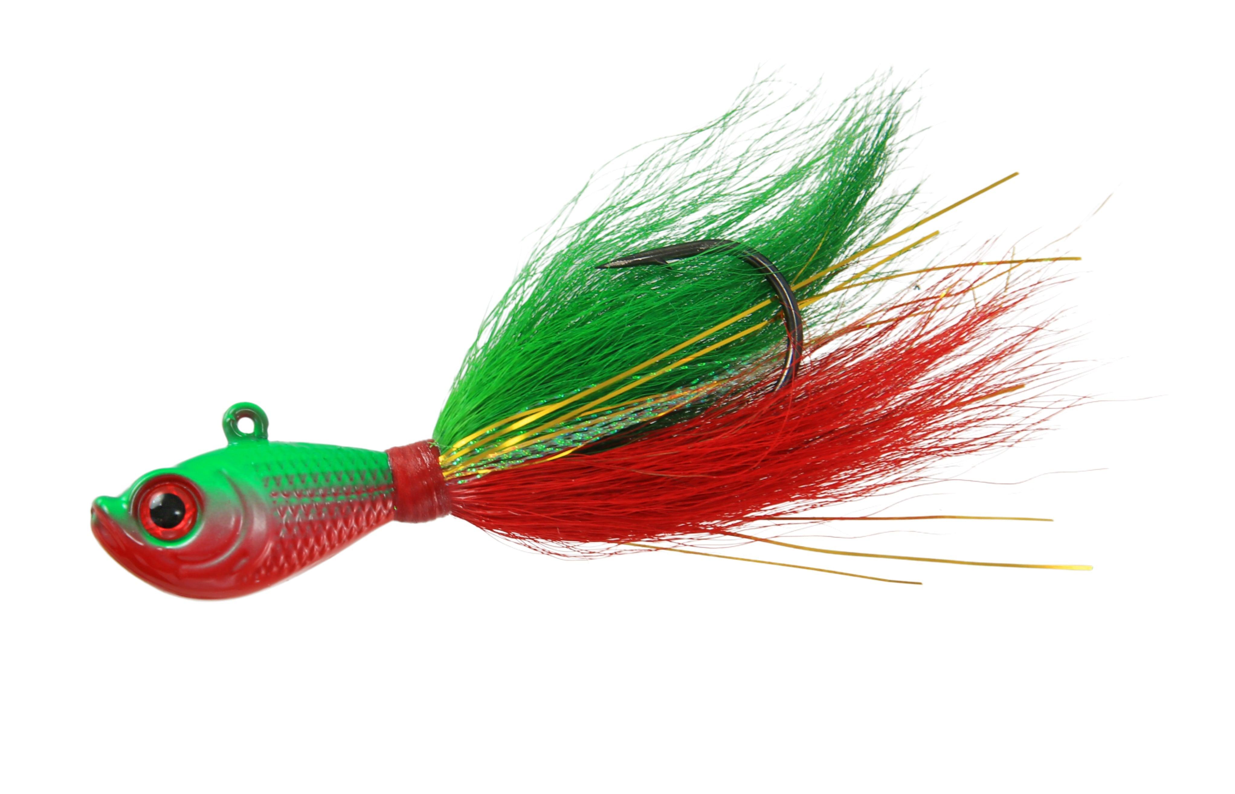 Premium Bucktail V2 Jigs for Saltwater Fishing - High Performance Jigging Lures for Striped Bass, Fluke & Bluefish - Ideal for Offshore & Inshore Angling
