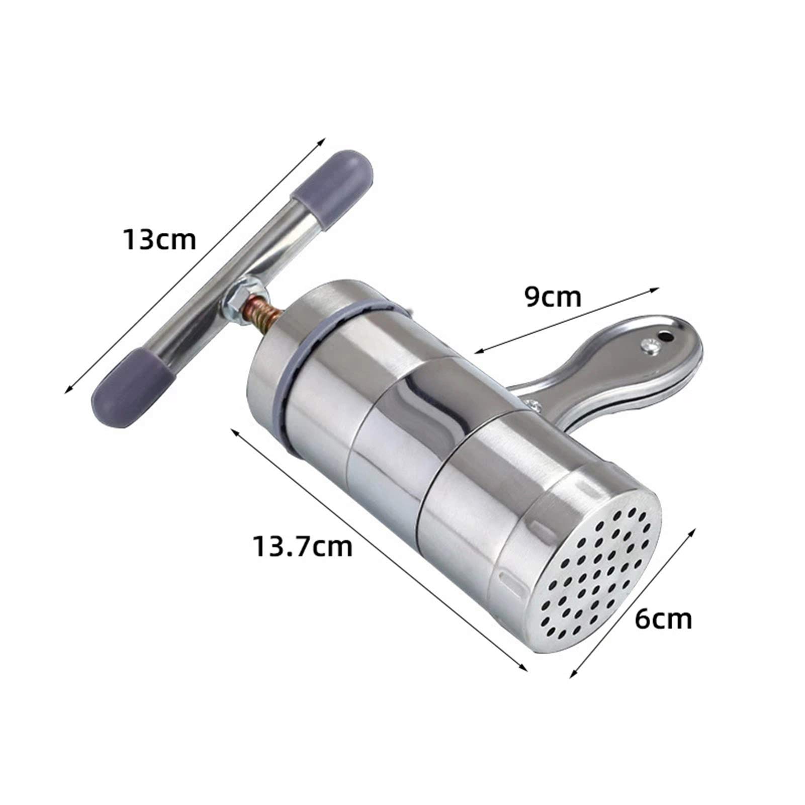 Premium Stainless Steel Manual Pasta Maker Machine - Hand Crank Noodle Press for Homemade Spaghetti, Ramen & Pasta | Durable Kitchen Tool for Italian Cooking & Asian Noodle Making