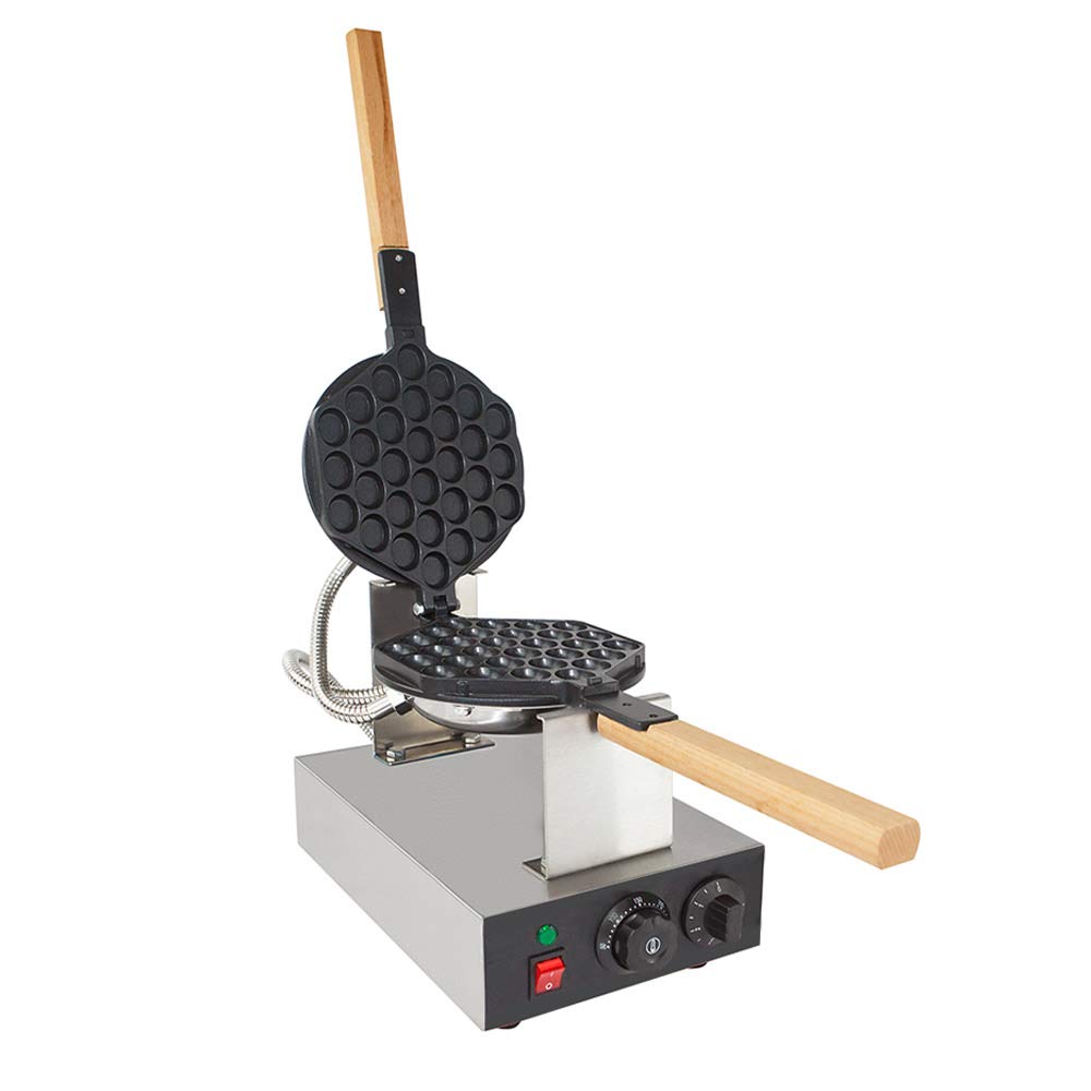 Electric Bubble Waffle Maker Machine - 110V Non-Stick Manual Waffle Iron for Homemade Egg Puffs & Bubble Waffles - Perfect for Breakfast, Desserts, and Party Snacks