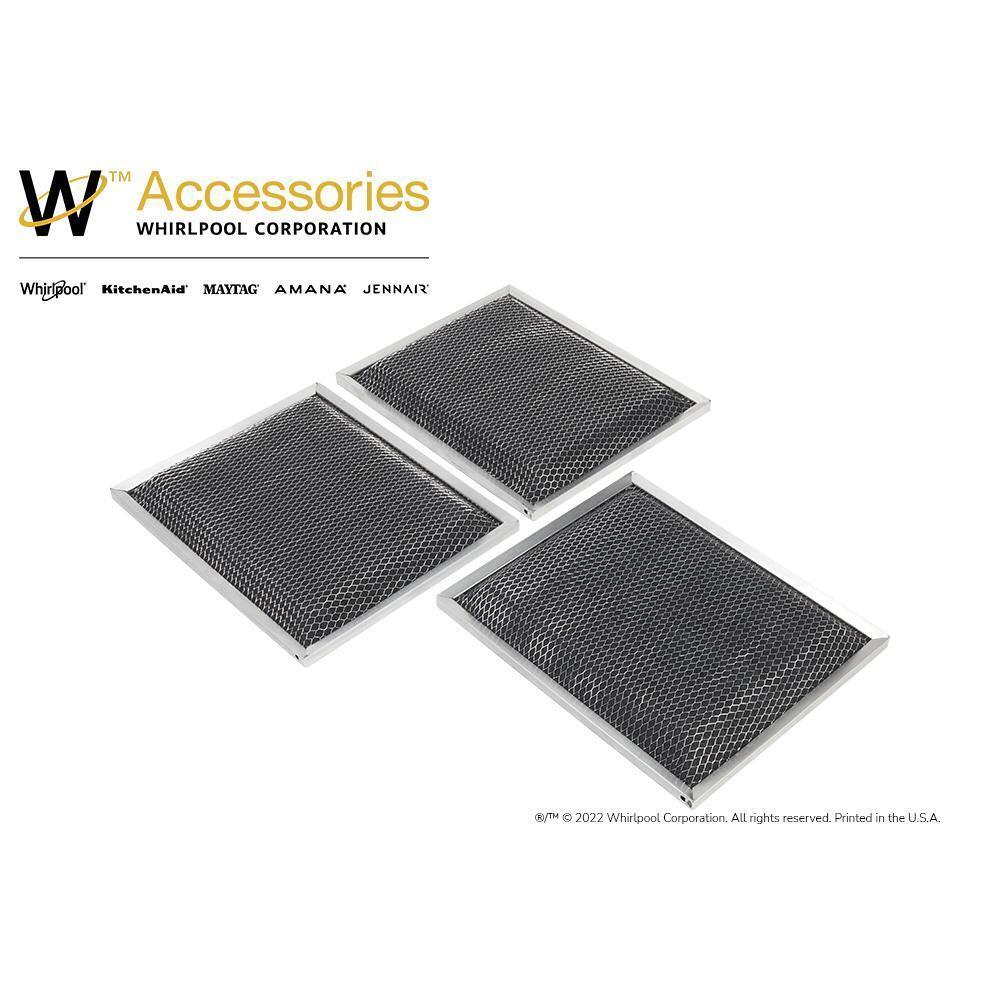 Amana W10355450 Range Hood Replacement Charcoal Filters - Compatible with Amana Range Hoods - Eliminates Odors & Improves Air Quality for Kitchen & Cooking Areas