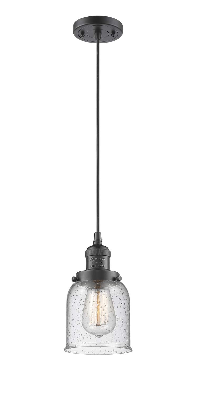Innovations INNO201C-OB-G54-LED Mini Pendant Light Fixture - Oil Rubbed Bronze Finish - Energy Efficient LED Lighting for Kitchen Island, Dining Room & Bedroom Decor