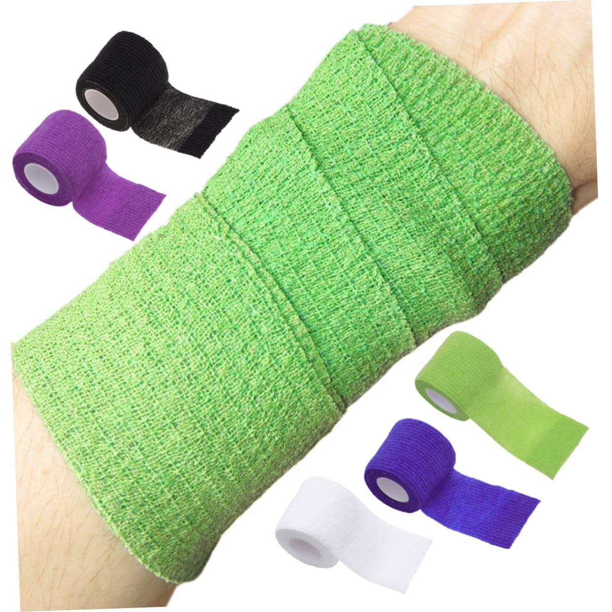 PLAFOPE 20 Pcs Self-Adhesive Non-Woven Wrist & Ankle Tape - Breathable Gauze Bandage for Sports Injury Support, First Aid, Wound Care - Ideal for Athletes, Runners, and Physical Therapy