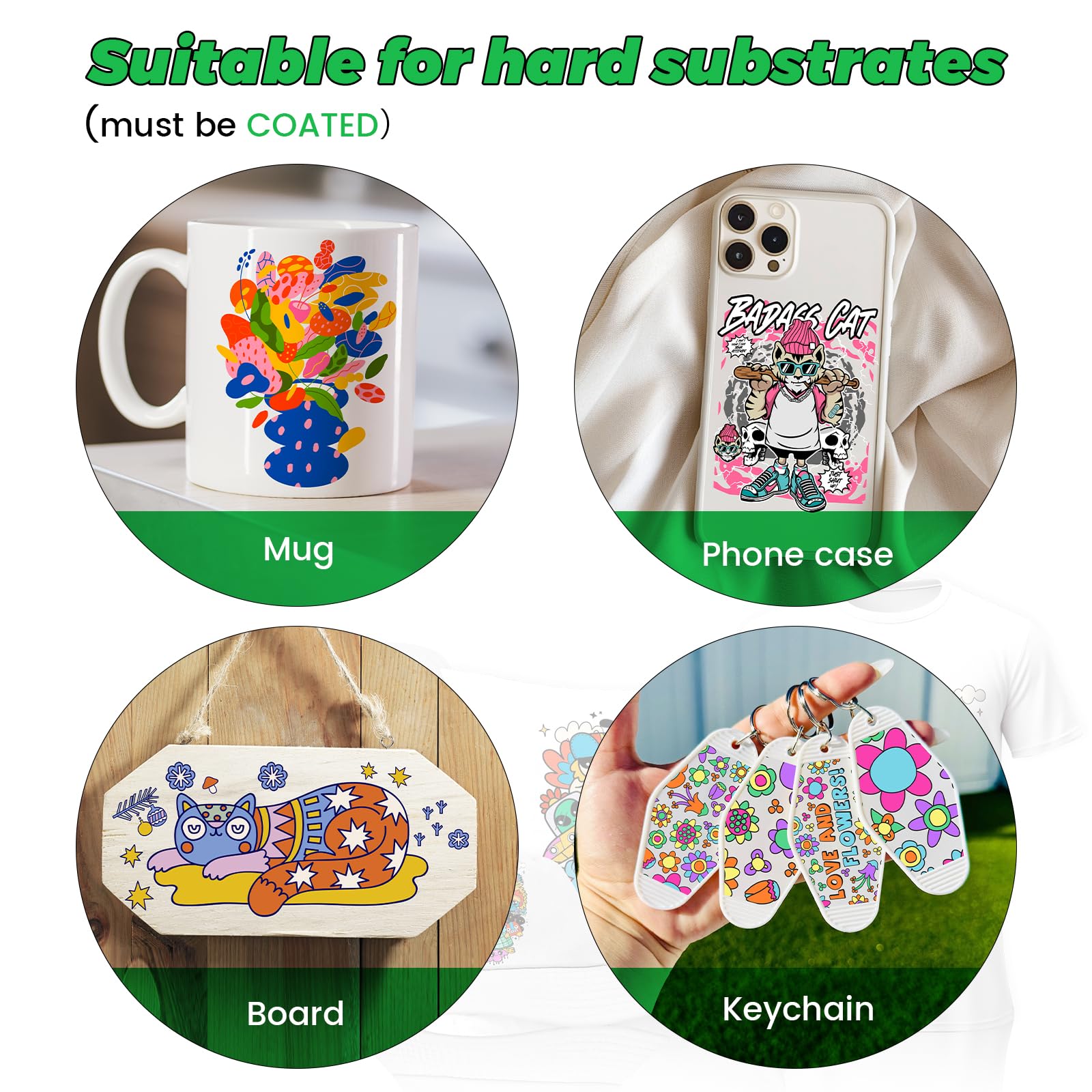 Premium 8.5x11 Inch Sublimation Paper - 100 Sheets 120g Heat Transfer Sticker Paper for Sublimation Printers & Ink | Perfect for T-Shirts, Mugs, Tumblers & DIY Crafts