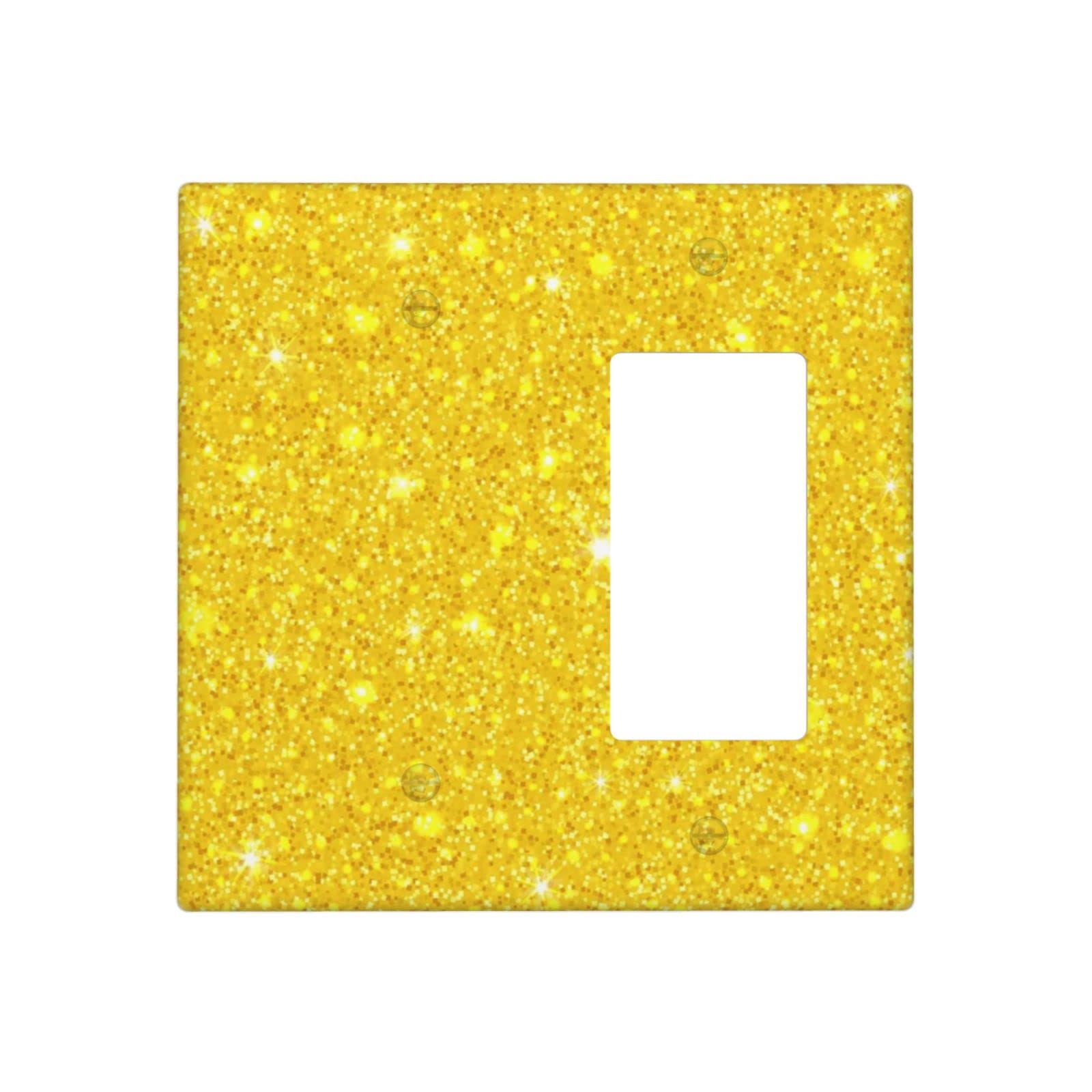 **Glitter Light Switch Covers & Outlet Plates - Bling Wall Decor for Bedroom, Living Room, Bathroom (Style-3)**    **使用场景:** Perfect for adding sparkle to bedrooms, living rooms, bathrooms, and kids' rooms—upgrade your home decor with stylish glitter switch plates!