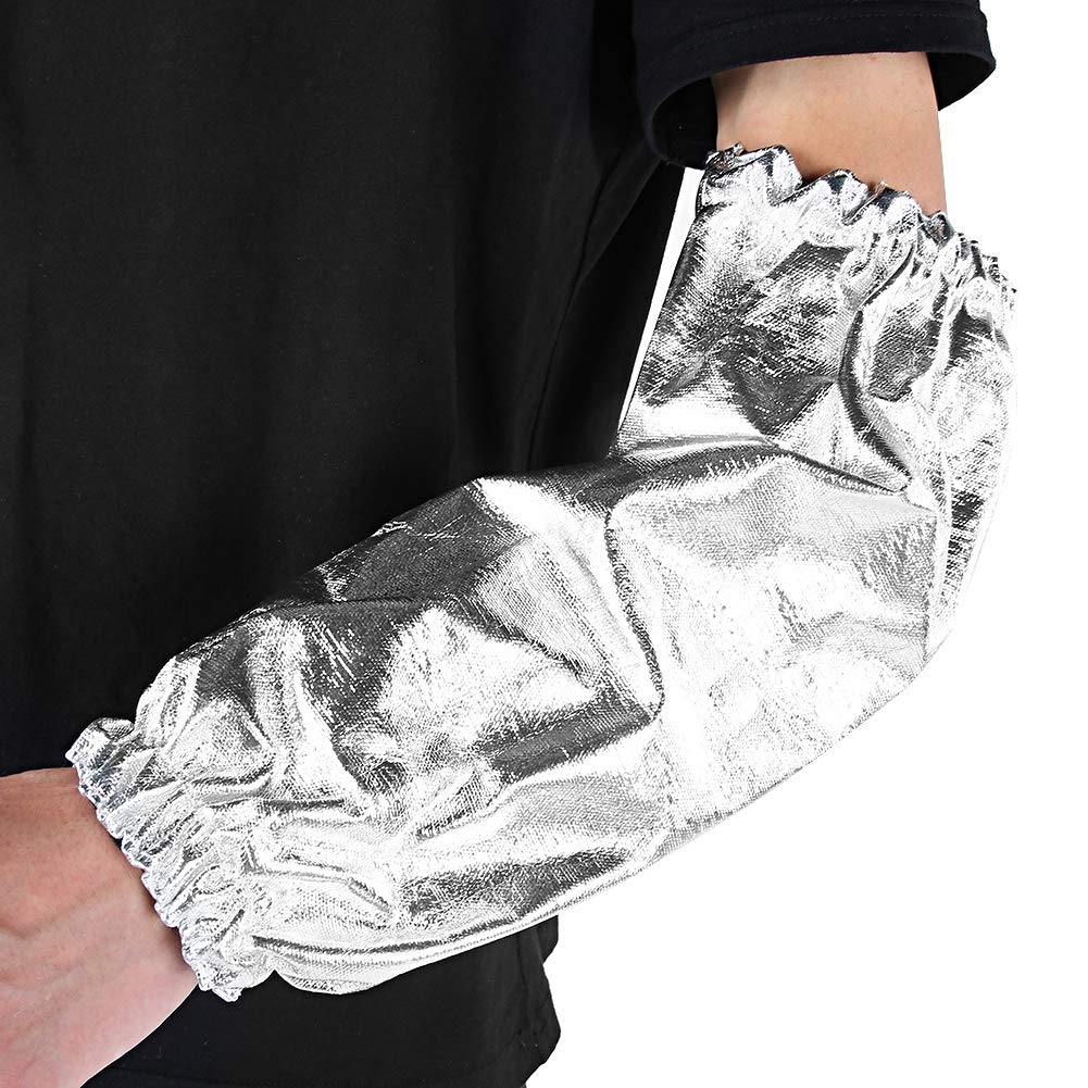 Heat Resistant Arm Glove - 1000°F Fireproof Aluminum Foil Sleeve Protector for Welding, Grinding & BBQ | Industrial & Home Use Safety Gear