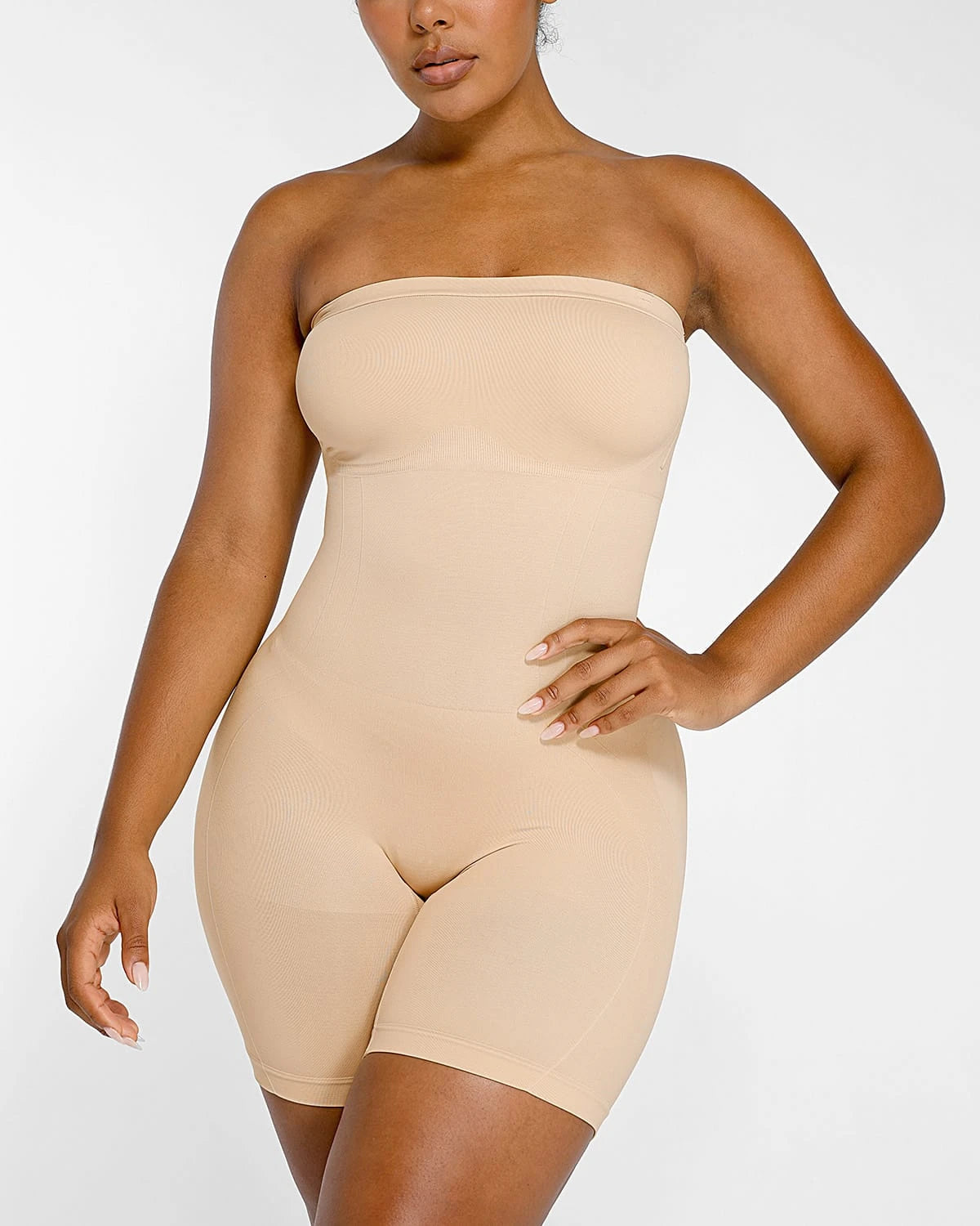 Seamless Sculpt Strapless Bodysuit for Women - Shapewear Tummy Control Body Shaper - Perfect for Weddings, Evening Dresses & Special Occasions