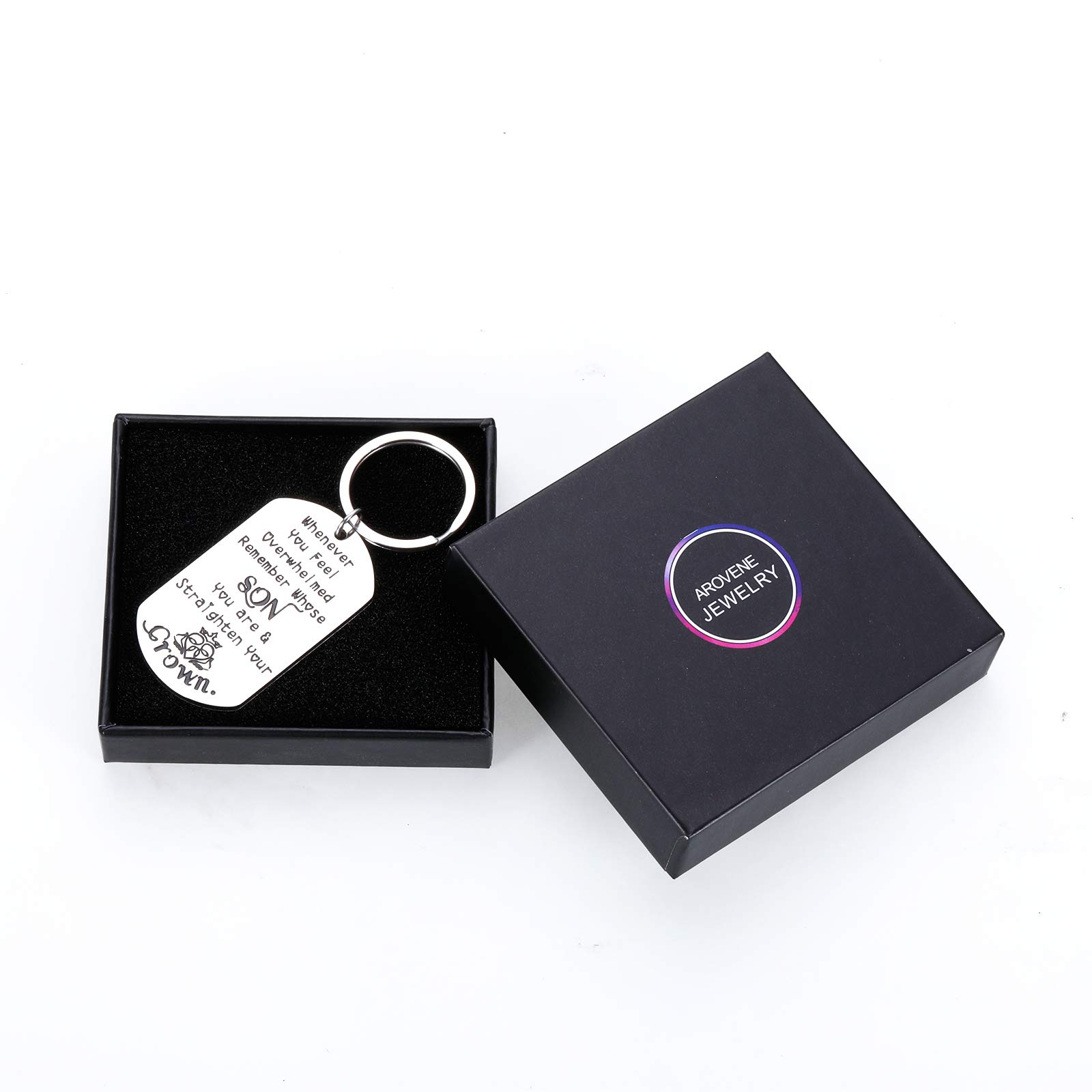 Valentine's Day Gifts for Kids & Teens - Thoughtful Present for Son from Mom & Dad - Graduation, Birthday & Anniversary Gifts - Encouragement Keychain for Stepson & Boys - Perfect for School, Travel & Daily Carry