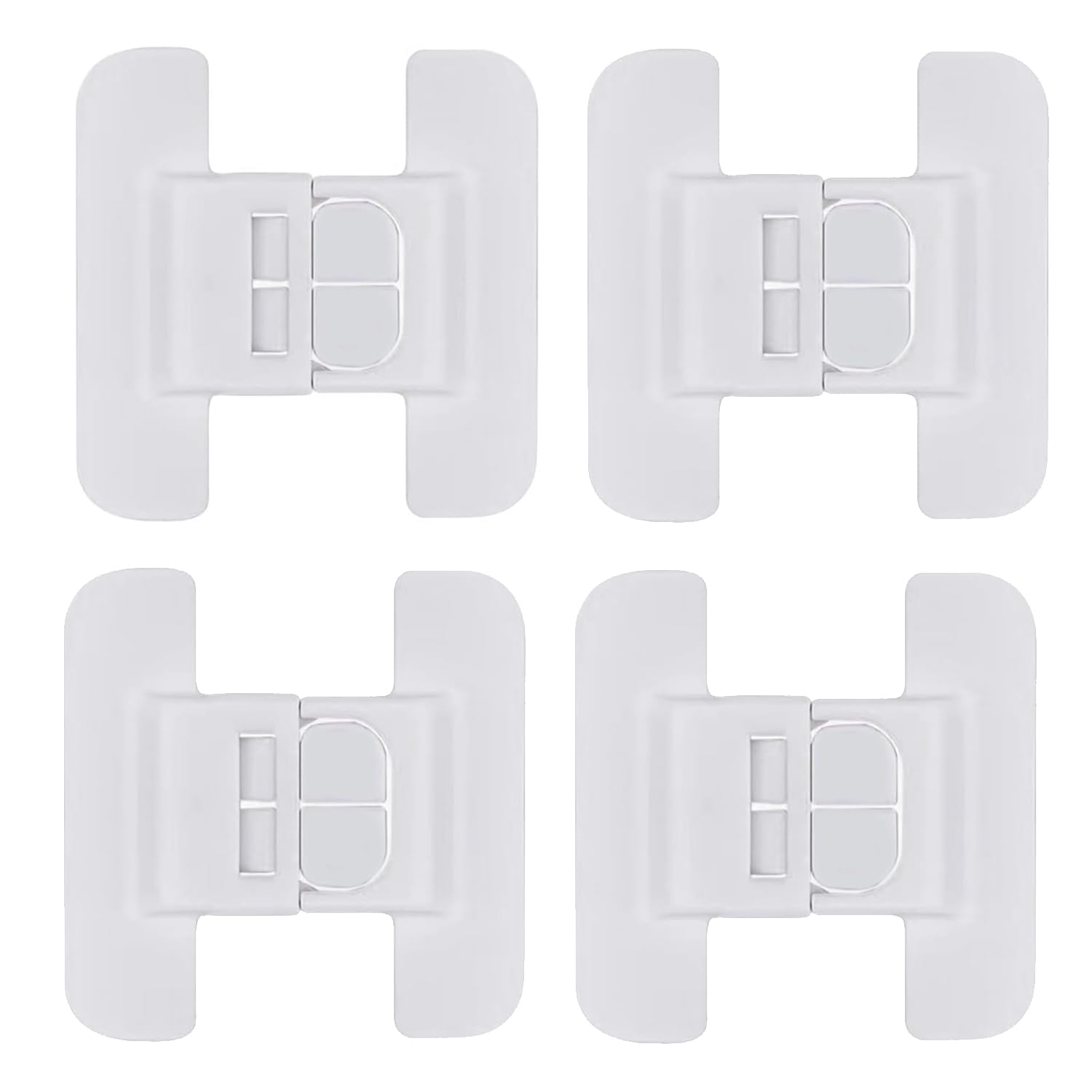 Yuoseg Child Safety Refrigerator Lock Kit - 4PCS Baby Proof Cabinet & Drawer Locks for Home, Freezer Door Lock for Toddler Protection - Ideal for Kitchen, Nursery & Childproofing Homes