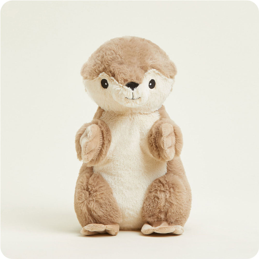 Warmies Otter Plush Toy - Microwaveable Heating Pad for Stress Relief & Pain Relief - Perfect for Kids, Adults & Seniors - Use for Relaxation, Anxiety Relief & Comfort at Home or Office