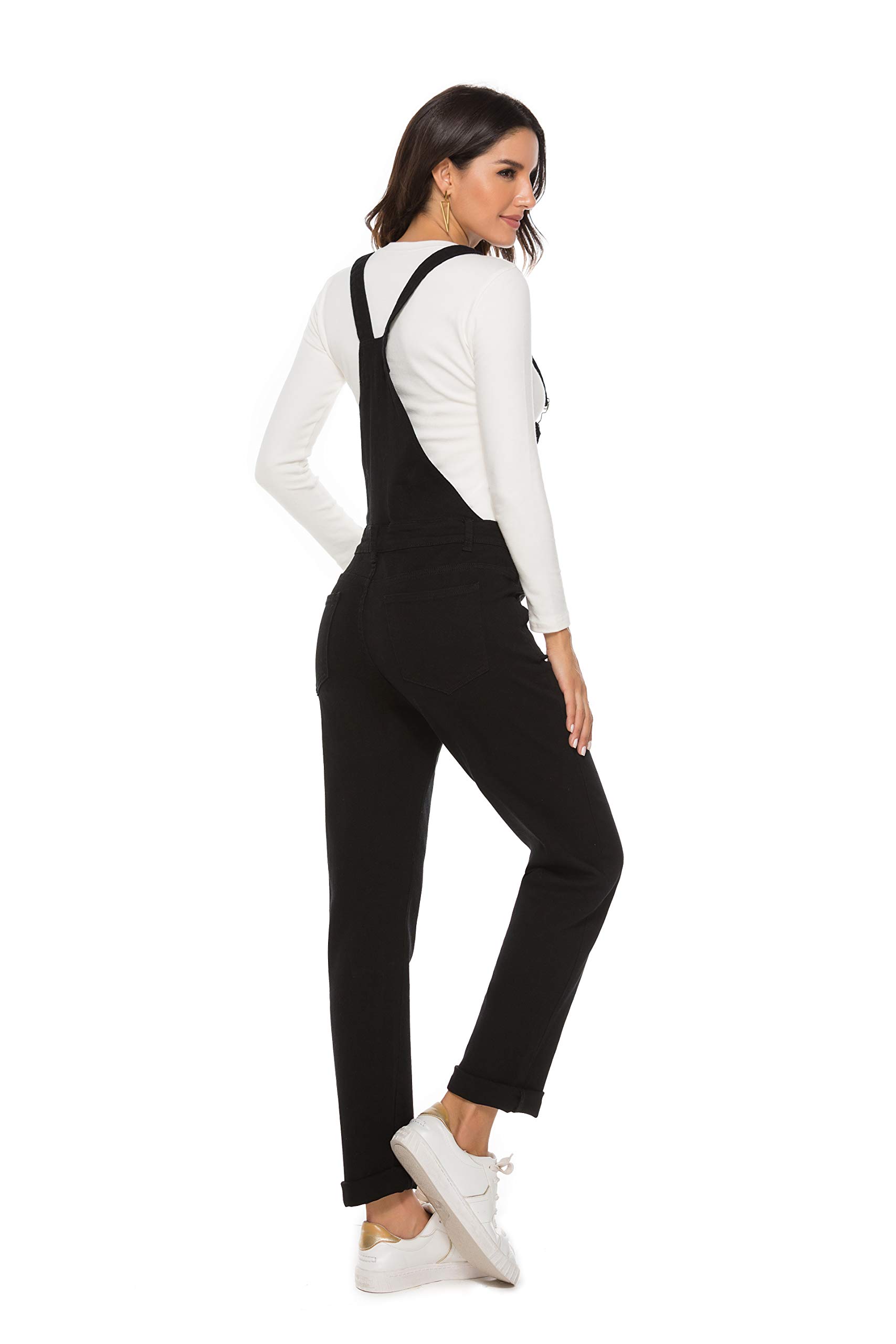 AvaCostume Women's Classic Adjustable Strap Denim Overalls - Casual & Comfortable Jumpsuit for Everyday Wear, Work, or Outdoor Activities
