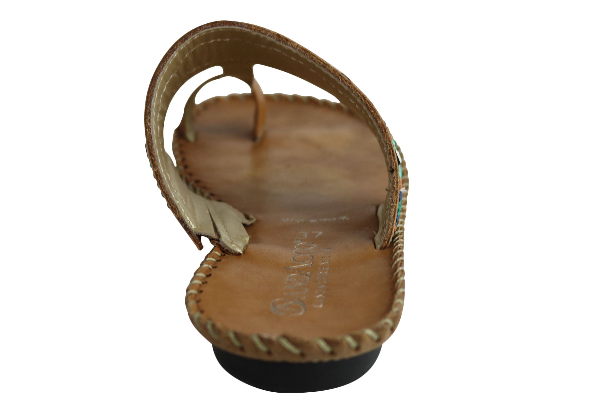 Andacco Zenia Women's Comfortable Leather Sandals - Brazilian Made Flip Flops for Beach, Travel & Summer Outfits