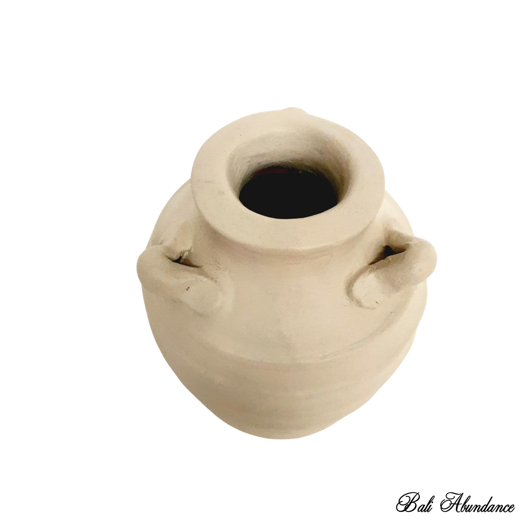 Handmade Terracotta Clay Urn for Plants - Decorative Flower Pot with Drainage Hole - Perfect for Indoor & Outdoor Gardening, Home Decor, and Patio Display