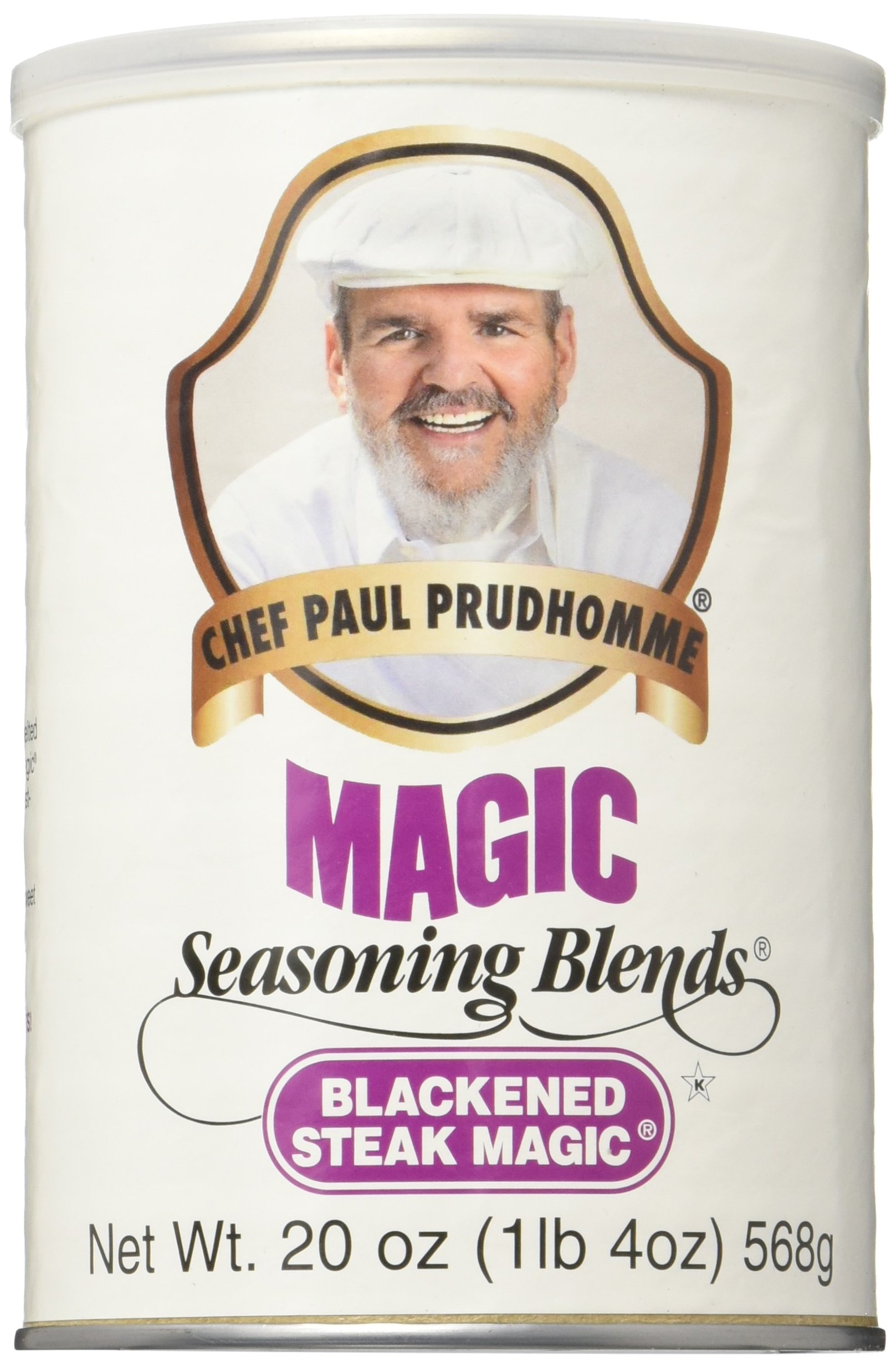 Chef Paul Prudhomme's Blackened Steak Magic Seasoning Blend - 20 oz Canister | Premium Steak Rub for Grilling, BBQ & Meat Marinades | Perfect for Ribeye, Sirloin & Home Cooking