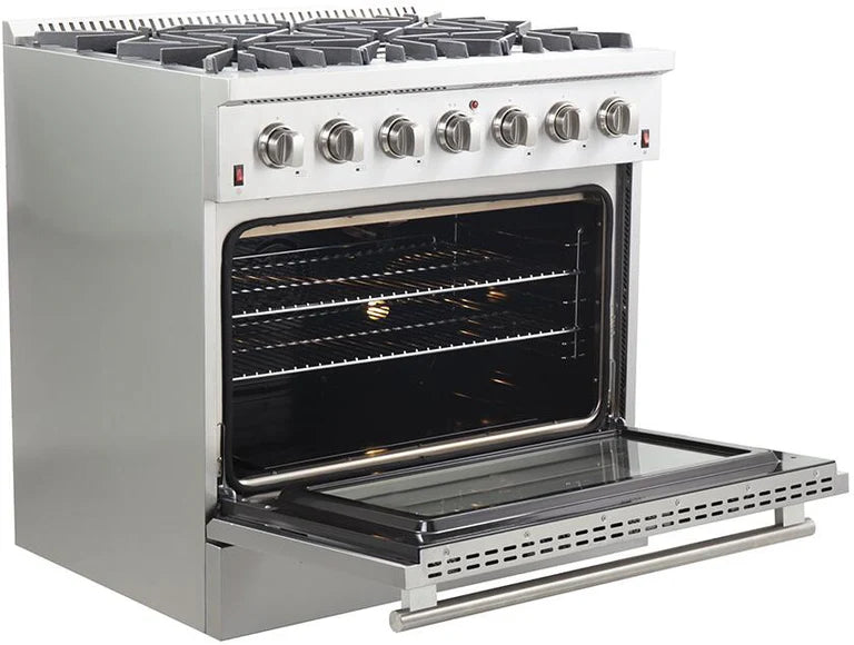 **Forno 36-Inch Gas Range, Dishwasher, and Refrigerator Appliance Package – Perfect for Modern Kitchens & Home Renovations**