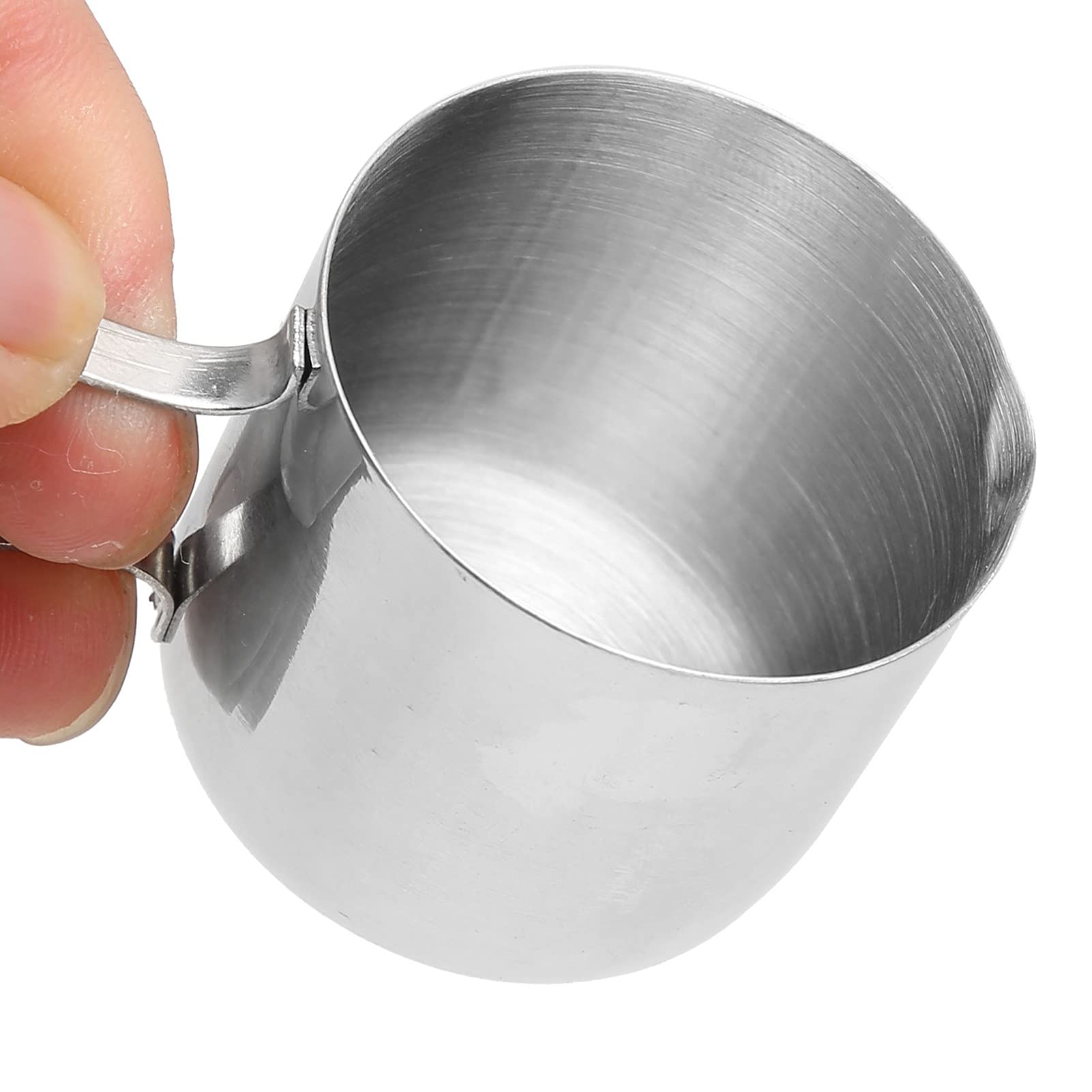 Stainless Steel Milk Frother Cup - Coffee Pitcher for Perfect Foam, Easy to Use & Clean, Ideal for Lattes, Cappuccinos & Hot Chocolate at Home or Café