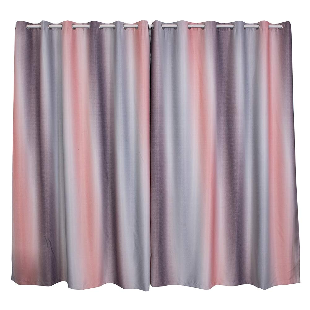 Yosoo Blackout Curtains for Bedroom & Living Room - Gradient Stripe Window Panels, Room Divider, Hotel Shade Drapes - Perfect for Light Blocking, Privacy & Home Decor (#2)