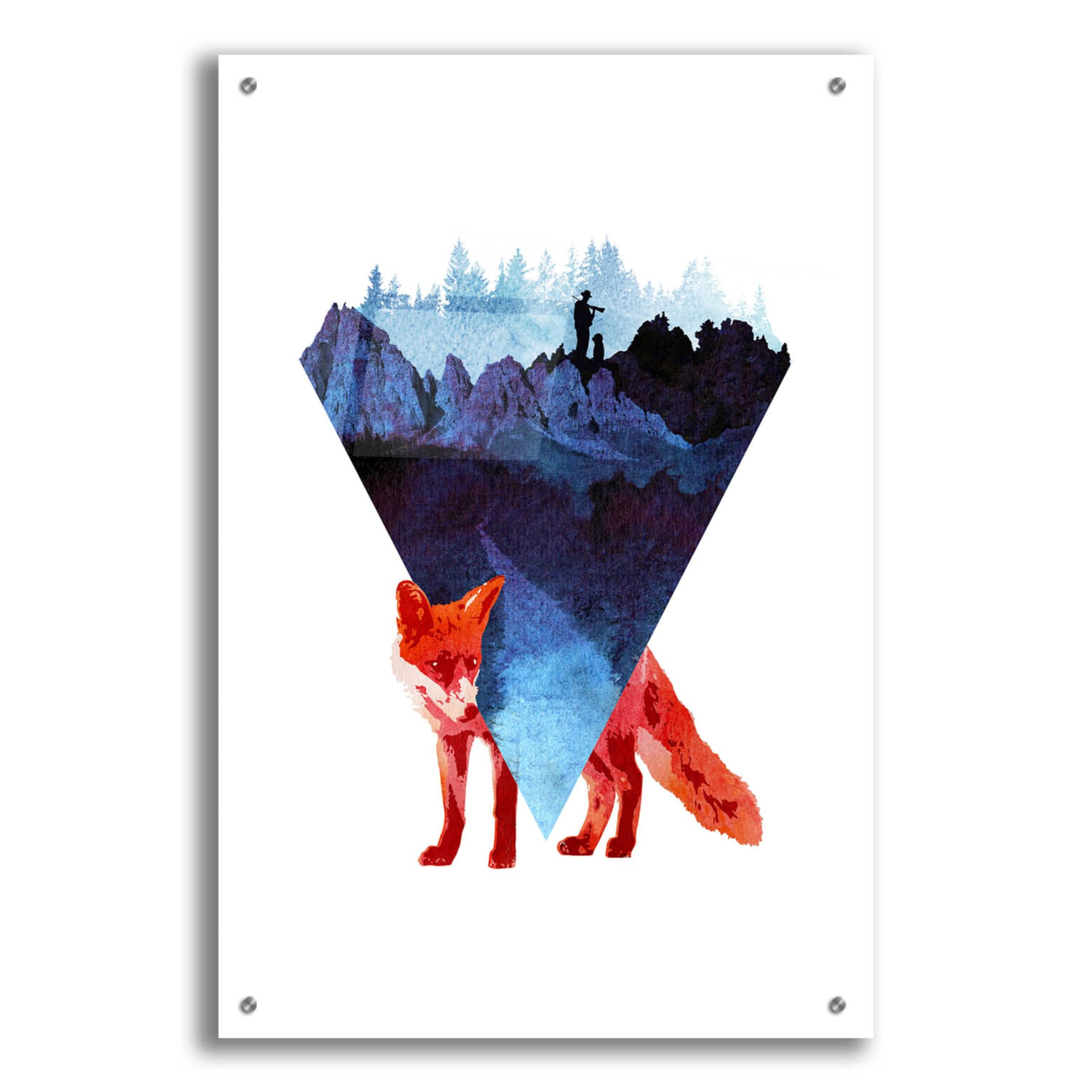 Risky Road Acrylic Glass Wall Art by Robert Farkas - 24x36 Inch Modern Abstract Painting for Living Room, Office & Bedroom Decor