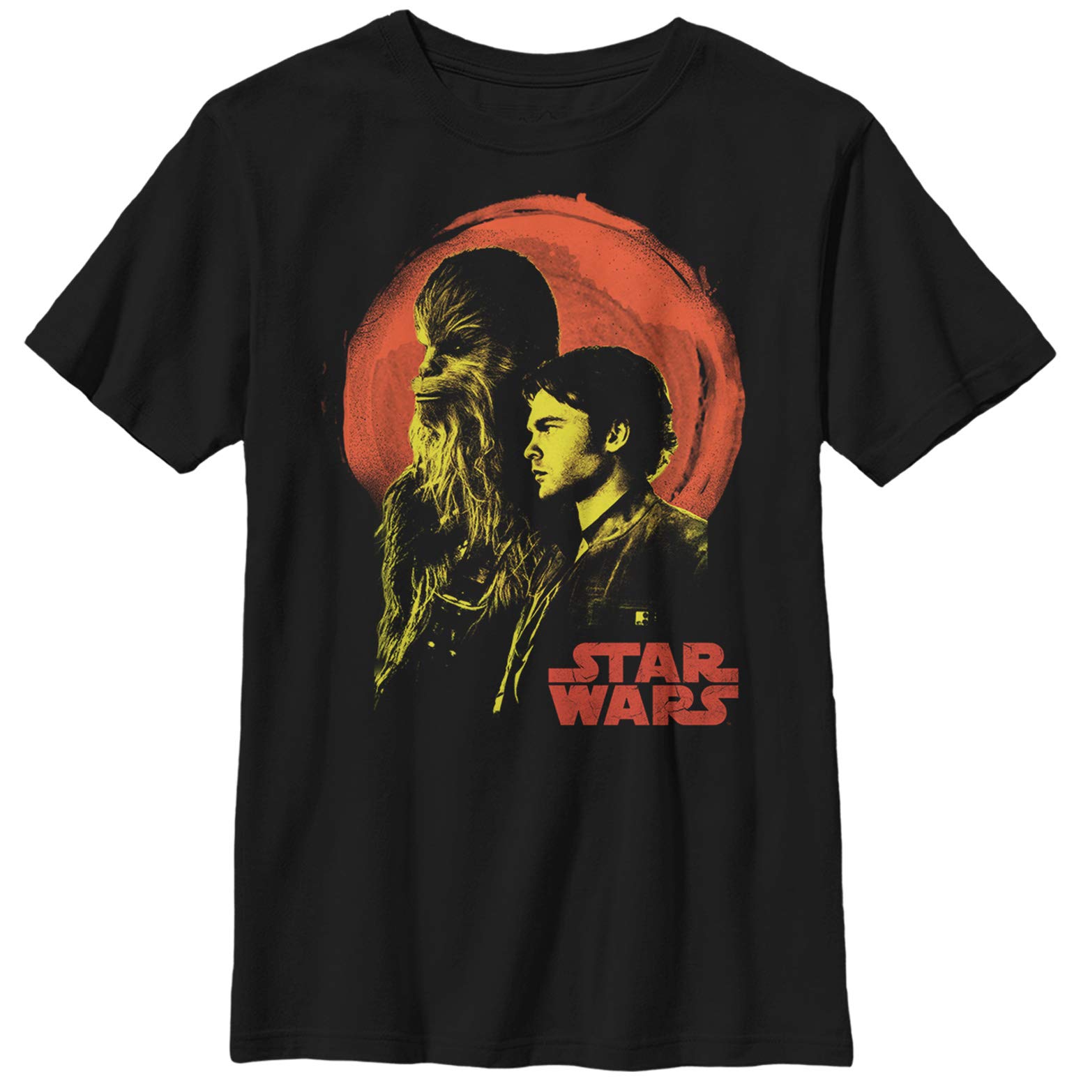 Star Wars Han Solo Spaghetti Western Boys Crew Neck T-Shirt | Officially Licensed Graphic Tee for Kids | Perfect for Cosplay, Birthday Gifts & Everyday Wear
