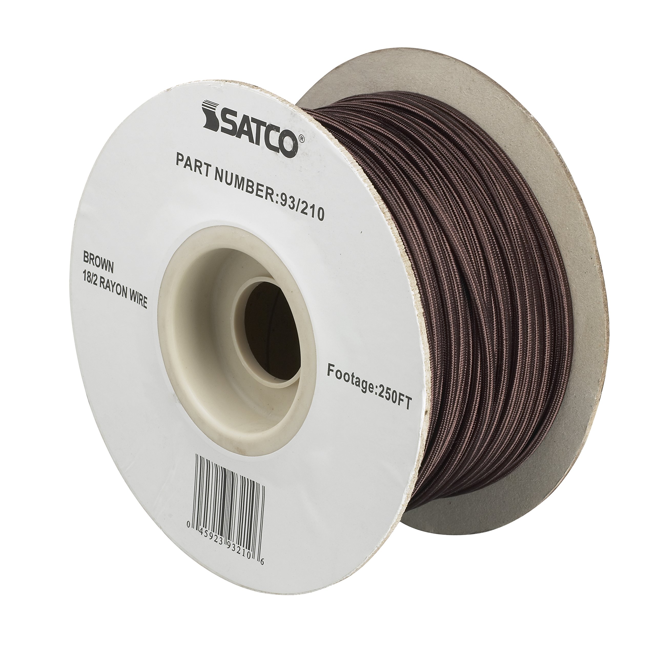 Satco 93-210 Bulk Wire - 18 AWG Electrical Wire, 500ft Spool, Black Color for Home Wiring, Automotive & DIY Electrical Projects | Durable Copper Conductor, Flexible PVC Insulation