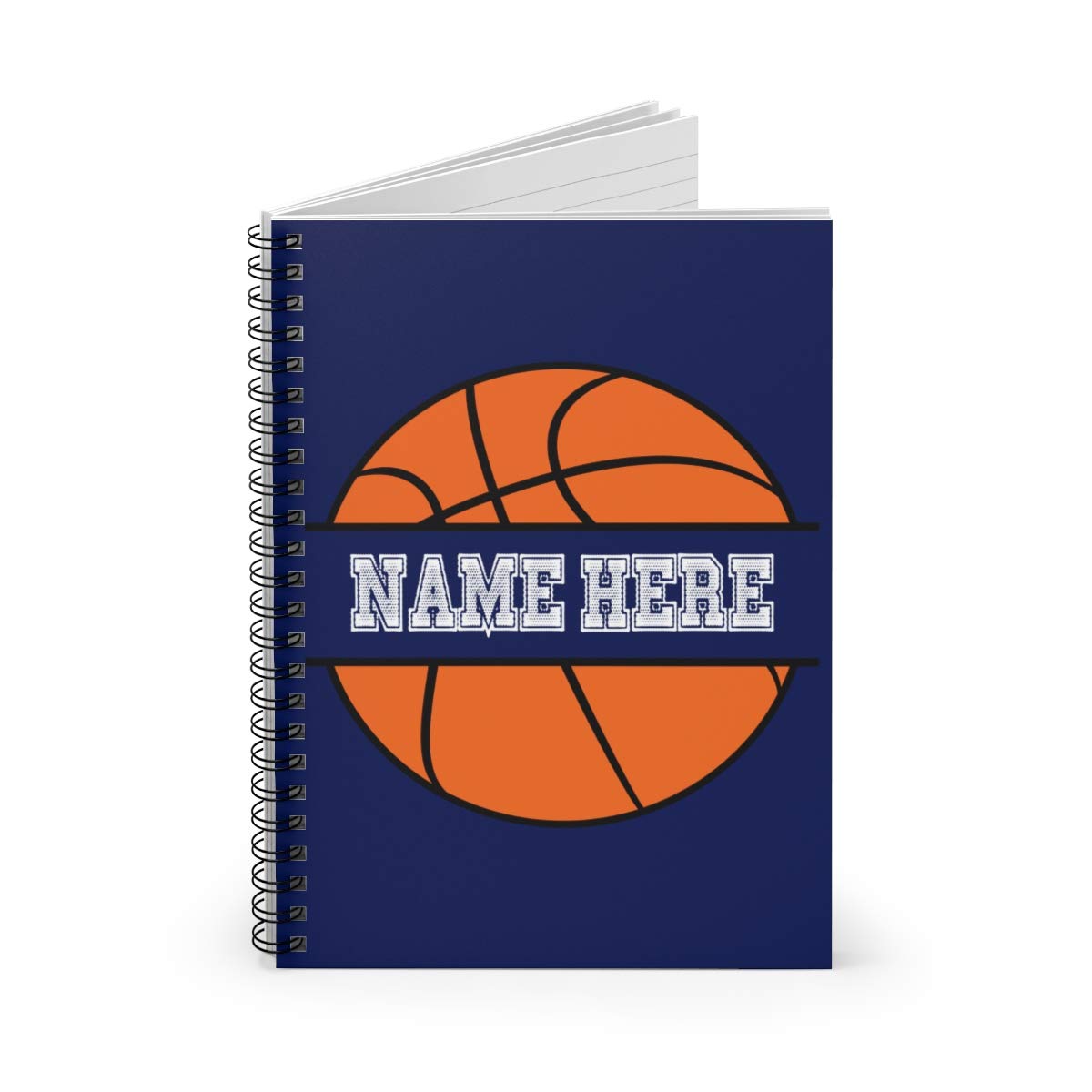 Custom Personalized Basketball Name Spiral Notebook - Unique Gift for Kids, Teens, Girls & Women | Perfect for School, Sports & Journaling