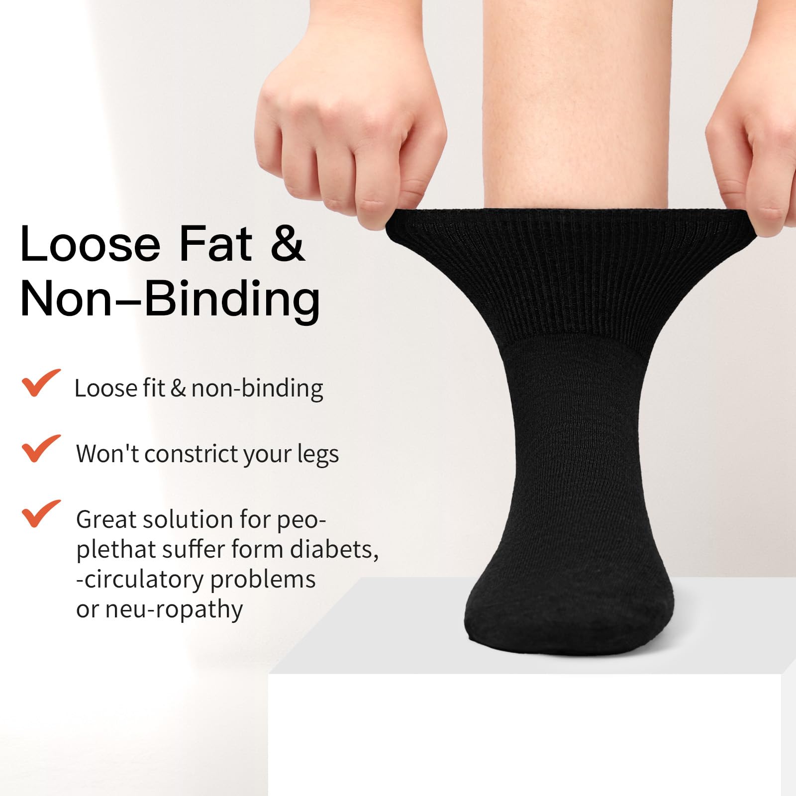 NOVAYARD 5 Pairs Non-Slip Socks for Hospital & Diabetic Patients - Anti-Skid Slipper Socks for Men & Women - Perfect for Home, Hospital and Elderly Care