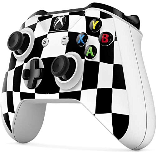 Skinit Custom Gaming Skin for Xbox One S Controller - Black & White Checkerboard Design | Durable Vinyl Decal for Enhanced Grip & Protection | Perfect for Gamers & Collectors
