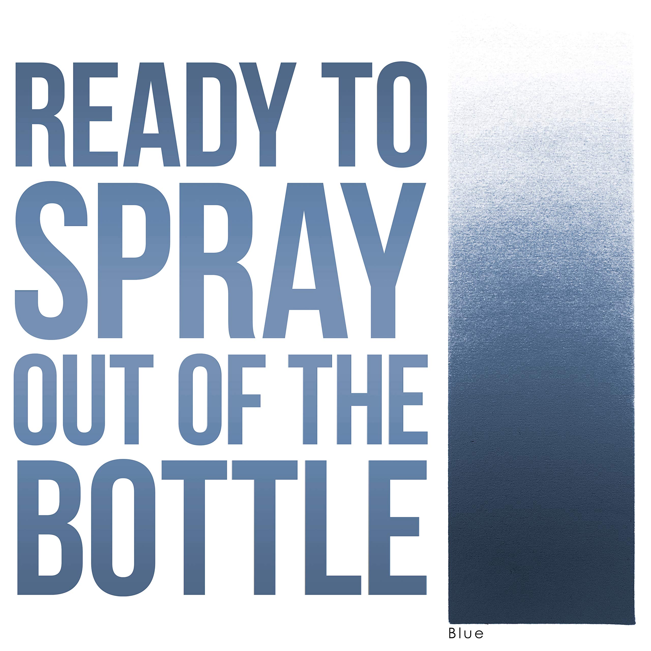 Custom 1-Oz Blue Water-Based Airbrush Body Paint - Professional Face & Body Art Makeup for Halloween, Cosplay, and Special Effects