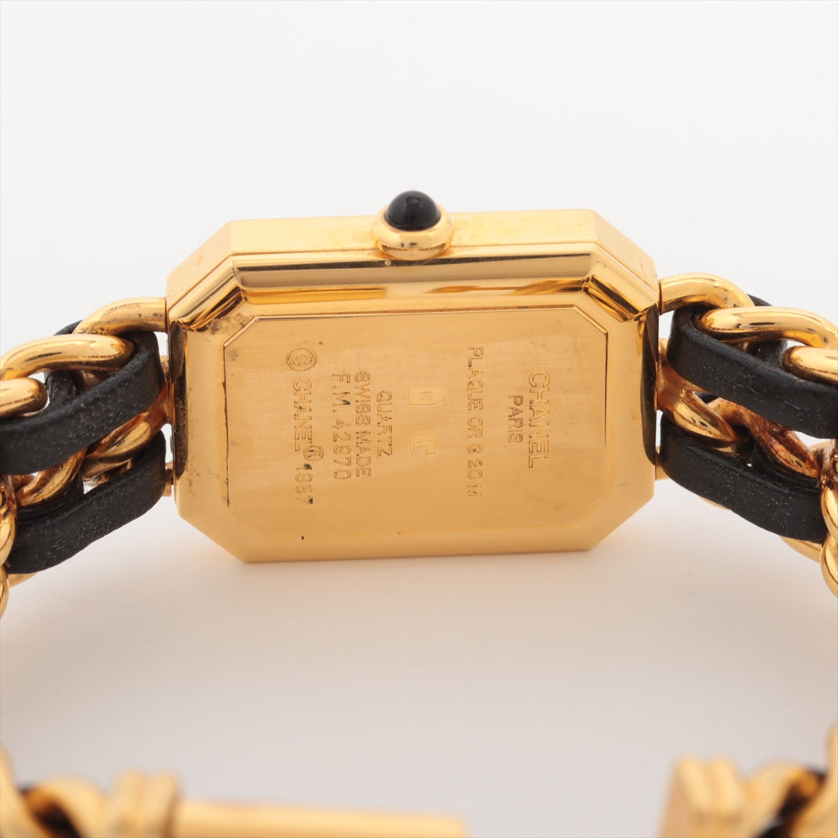 Chanel Première M Black Gold Luxury Watch for Women - Elegant Quartz Dress Watch with Leather Strap - Perfect for Business, Parties & Special Occasions