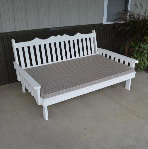Royal English Daybed in Yellow Pine by A&L Furniture – Elegant Sofa Bed for Living Room, Guest Room & Home Office