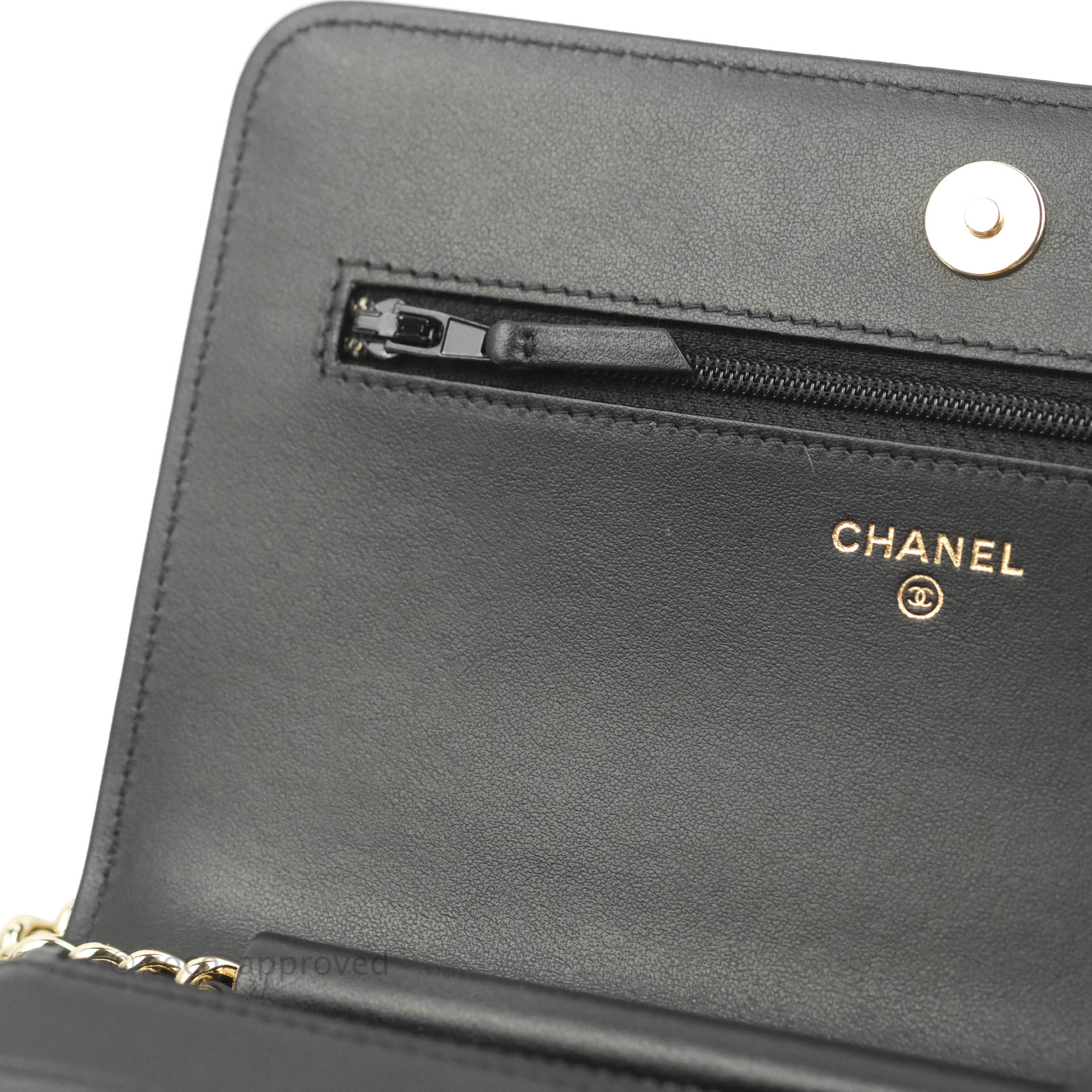 Chanel Chevron Boy Wallet On Chain Black Caviar Gold Hardware - Luxury Crossbody Bag for Women, Perfect for Evening Out & Special Occasions