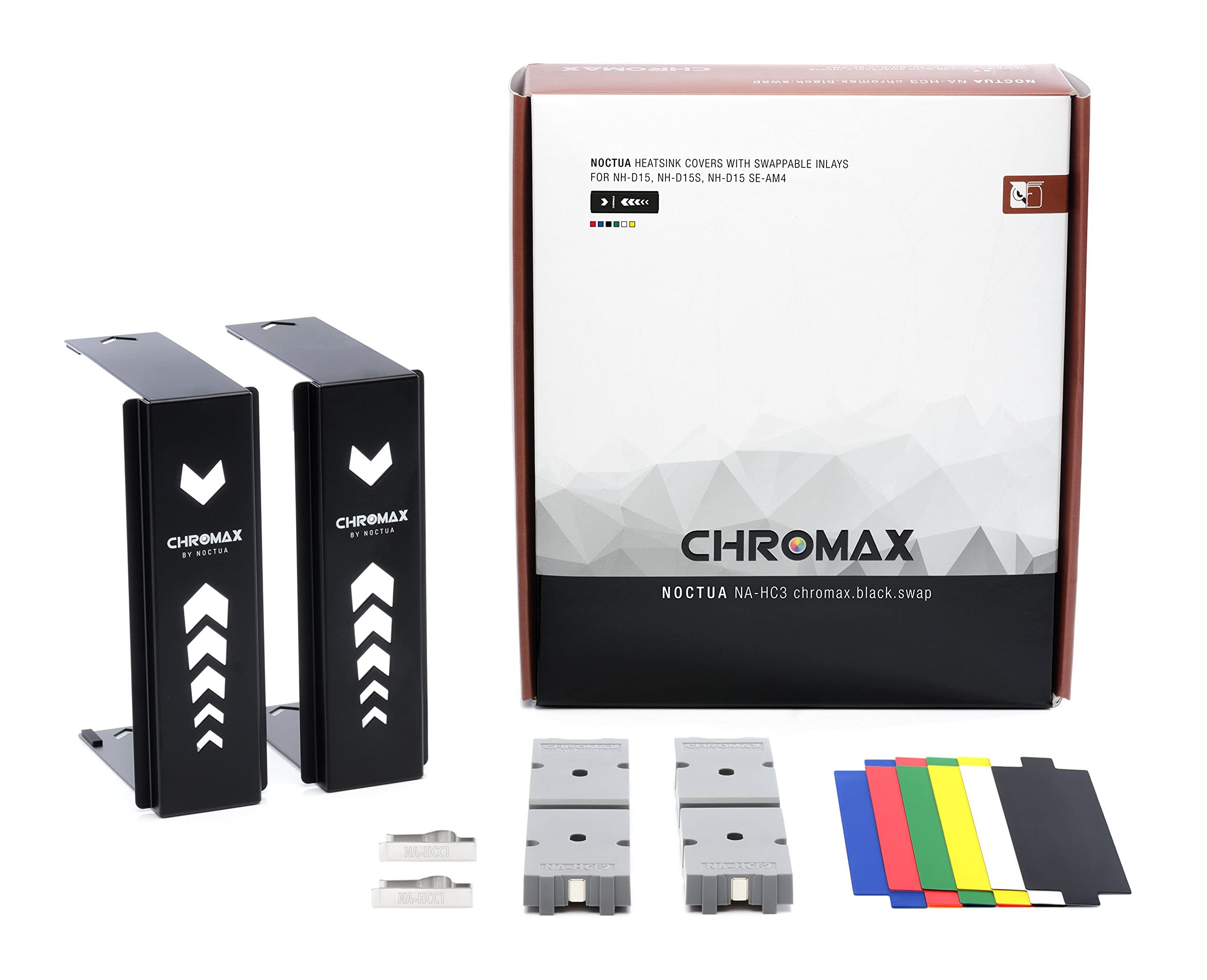 Noctua NH-D15S Chromax Black Premium CPU Cooler with NA-HC3 Heatsink Covers - High Performance Air Cooling for Gaming PCs, Workstations & Content Creation