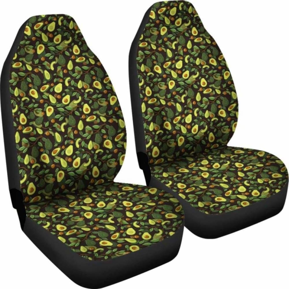 Soft Avocado Pattern Car Seat Covers - Universal Fit Seat Protectors for Cars & Trucks (174914) - Perfect for Road Trips, Daily Commutes & Protecting Leather Seats