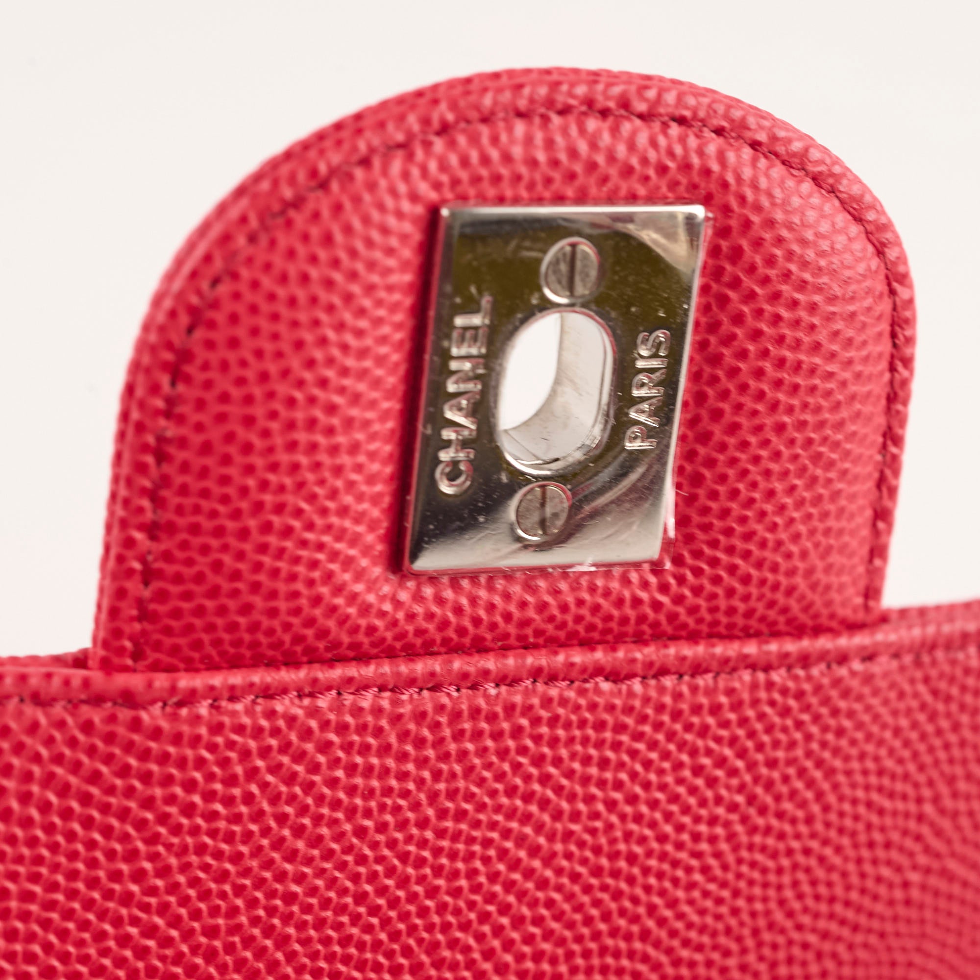 Chanel Mini Rectangular Caviar Coral Leather Crossbody Bag - Luxury Designer Handbag for Women | Perfect for Evening Parties, Date Nights & Special Occasions