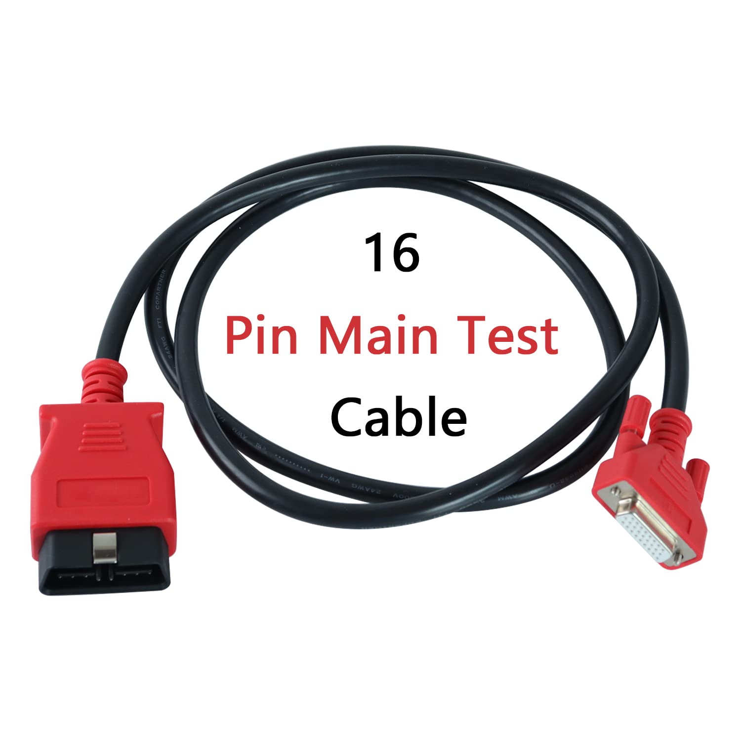 Autel MaxiSys MS908P 16 Pin OBD2 Diagnostic Programming Cable - Premium Test Connector for Vehicle ECU Coding & Scanner Tool (Ideal for Mechanics & Auto Repair Shops)