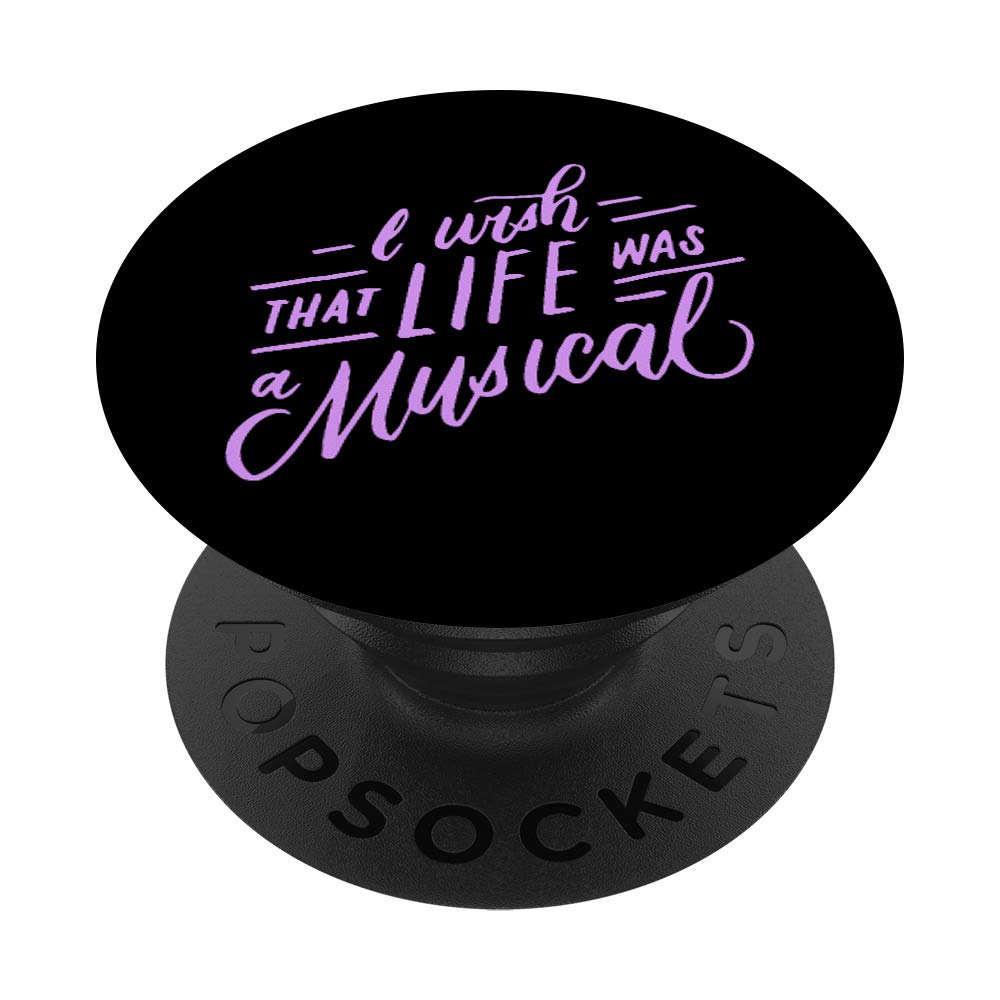 Violet PopSockets Grip & Stand for Phones & Tablets - Perfect Theater Lover Gift for Musical Fans - Ideal for Concerts, Broadway Shows & Daily Use