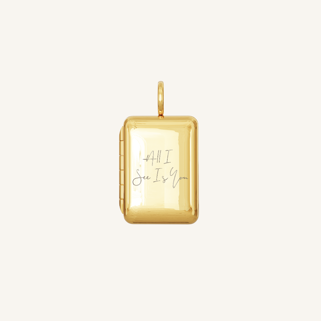 Etch Story Locket Necklace - Personalized Jewelry Gift for Mom, Wife & Loved Ones | Engravable Photo Pendant | Perfect for Anniversaries, Birthdays & Special Occasions