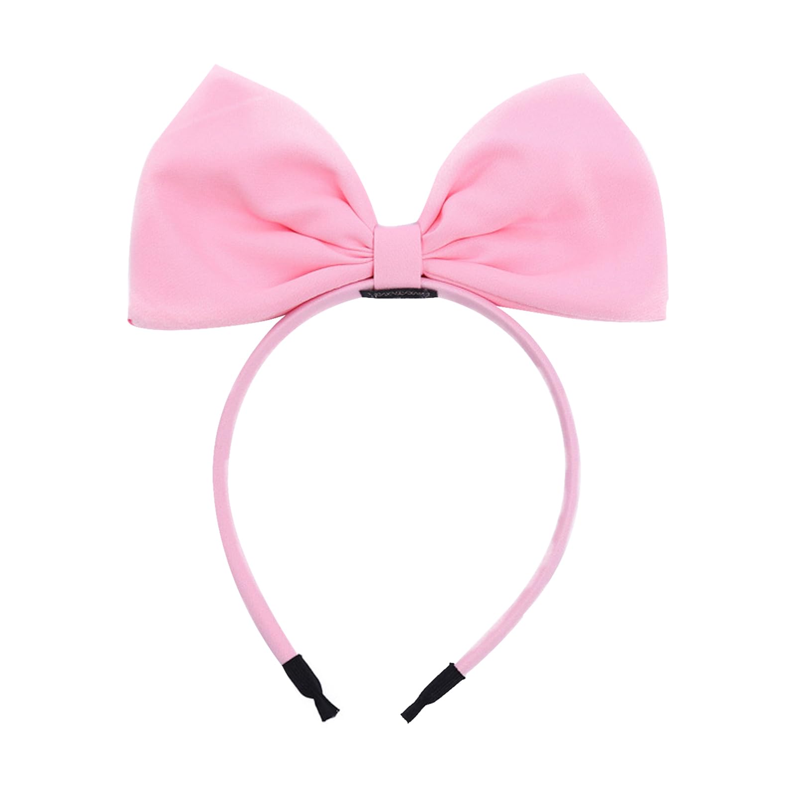 Pink Bow Headband for Women & Girls - Non-Slip Hair Accessories for Party & Holidays