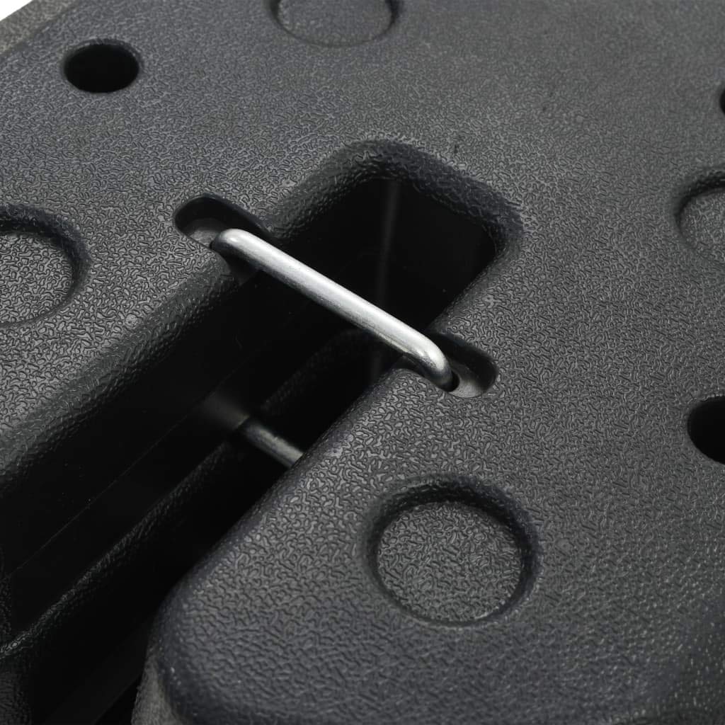 4-Pack Black Gazebo Weight Plates 8.7