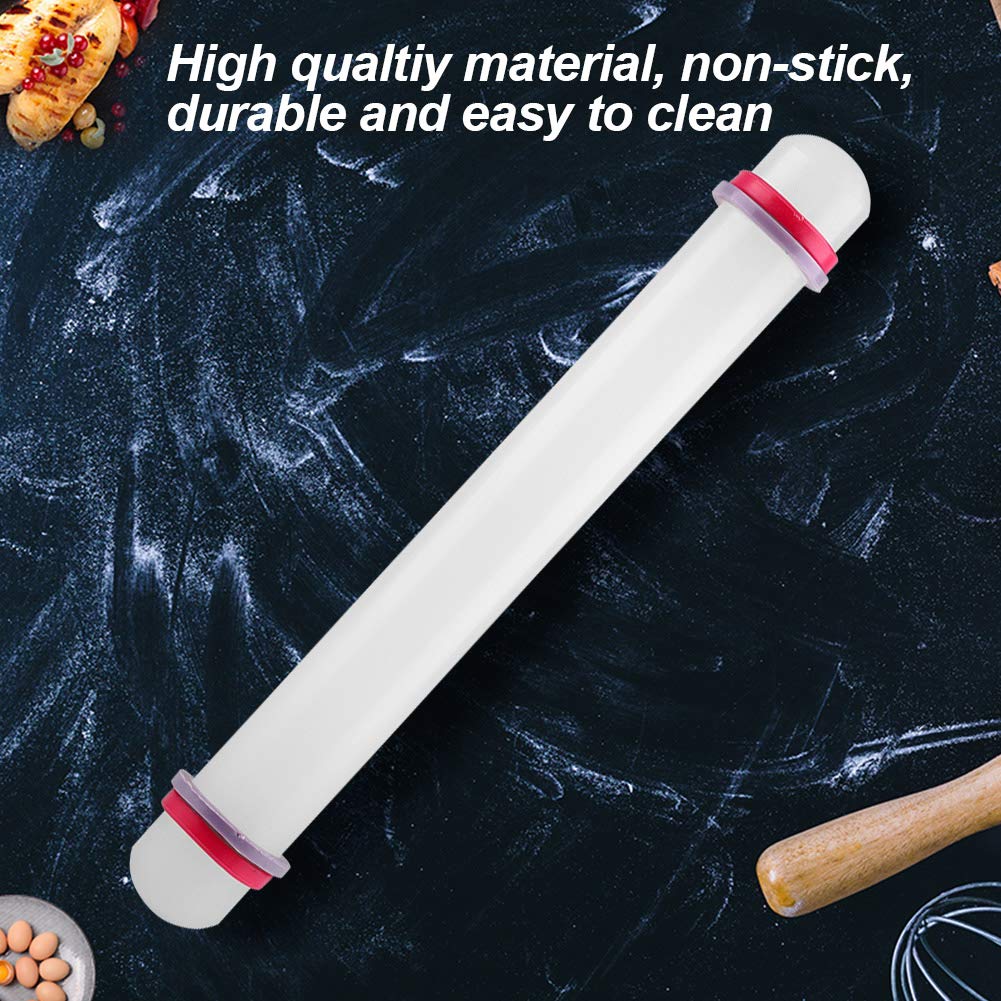 9 Inch Non-Stick Rolling Pin for Baking - Adjustable Dough Roller for Cookies, Cakes, Pastry & Fondant - Perfect for Home Bakers and Professional Chefs