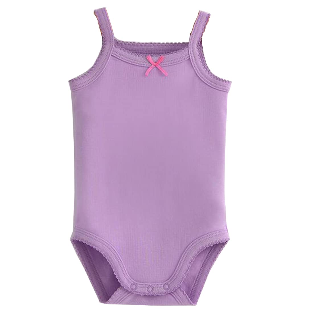**Baby Girls' Cotton Spaghetti Strap Bodysuit – Sleeveless Tank Top Onesie Set, Soft & Breathable Summer Outfit (Pack of 3-5) – Perfect for Playdates, Beach Trips & Casual Wear**