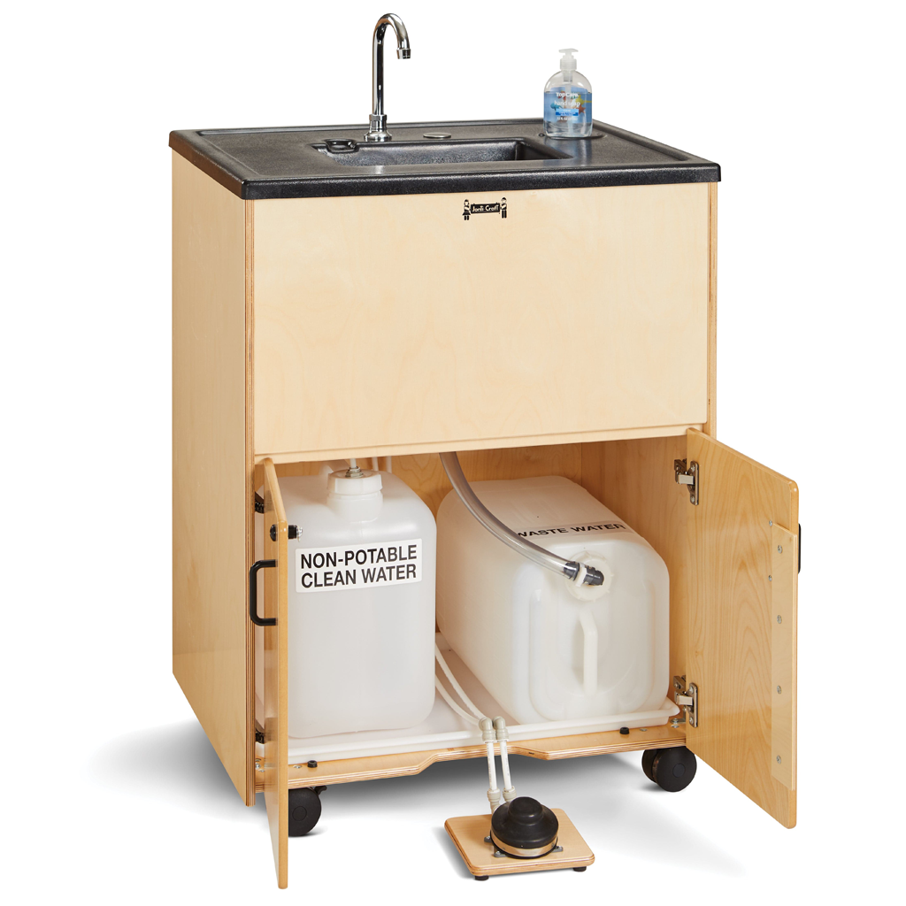 Jonti Craft Clean Hands Helper 1386JC - Antibacterial Hand Sanitizer Station for Kids, Schools & Daycares - Touch-Free Sanitizing Solution for Classrooms, Offices & Public Spaces