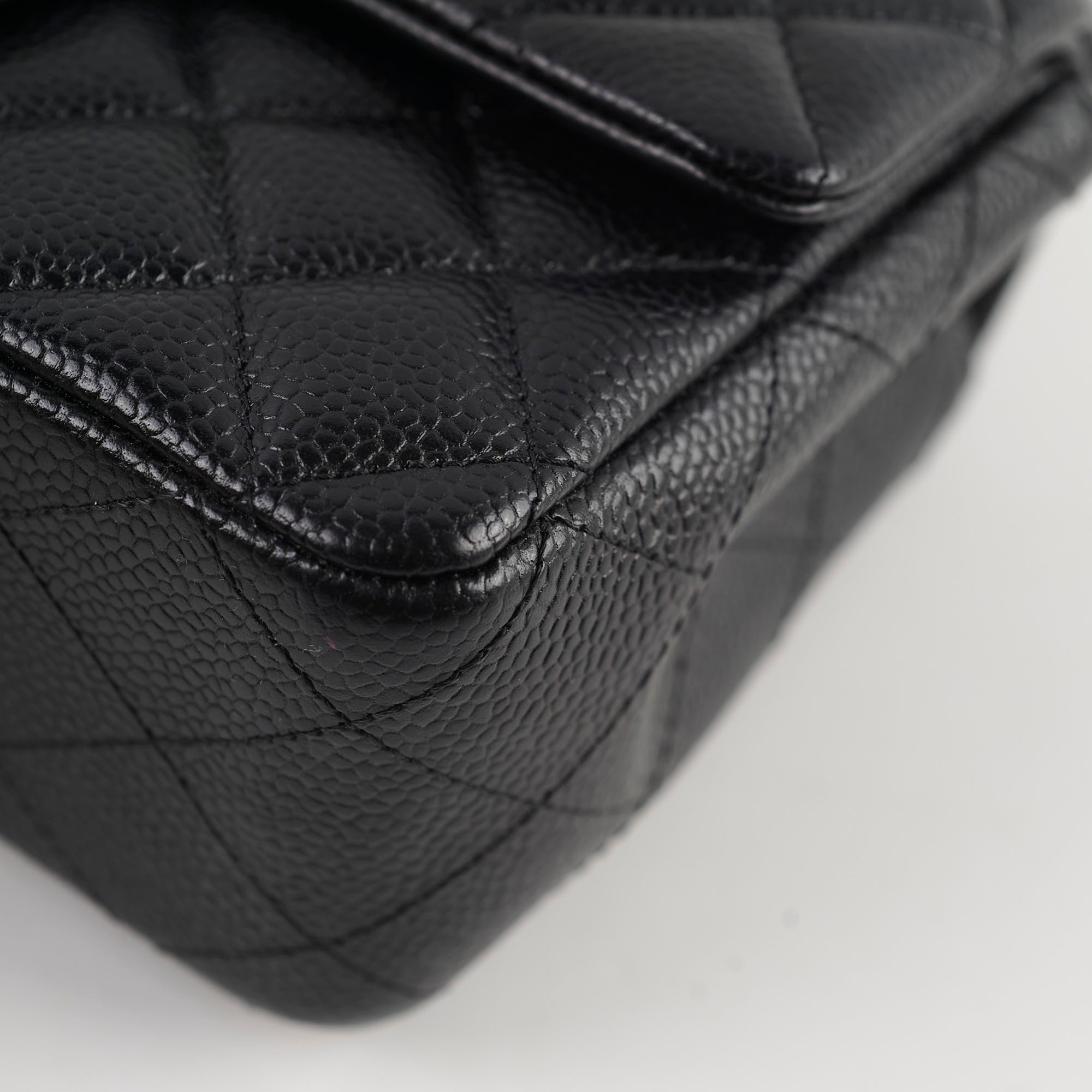Chanel Mini Rectangular Caviar Leather Black 25 Series Crossbody Bag - Perfect for Evening Parties & Luxury Fashion Accessories