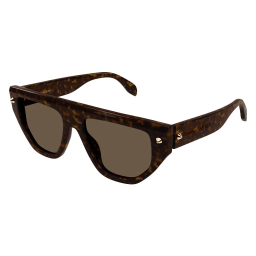 Alexander McQueen AM0408S Designer Sunglasses for Women - UV Protection, Luxury Fashion Shades for Outdoor, Beach & Driving