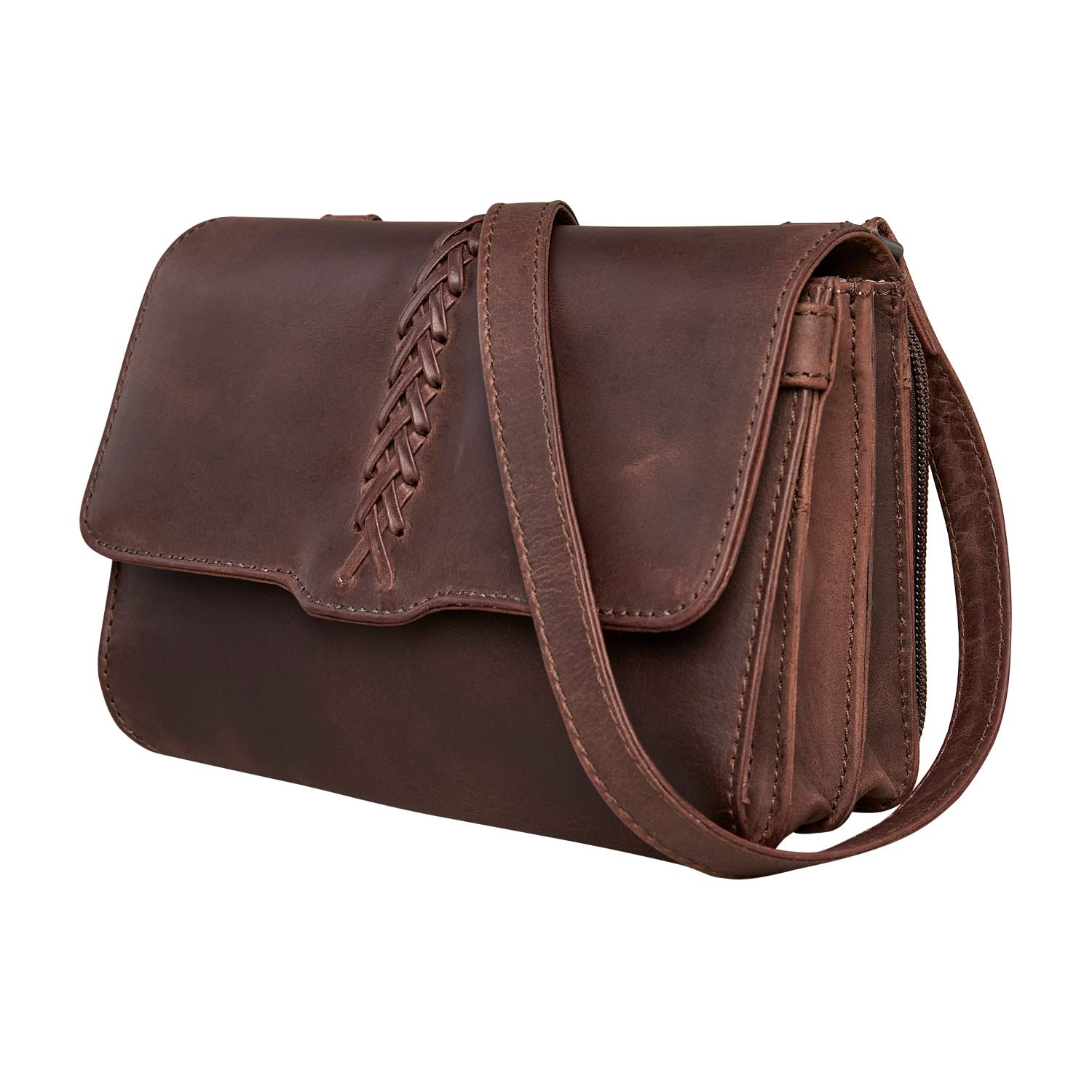 Jolene Leather Crossbody Organizer for Concealed Carry - Slim & Stylish Women's Concealment Purse for Everyday Use, Travel & Self Defense